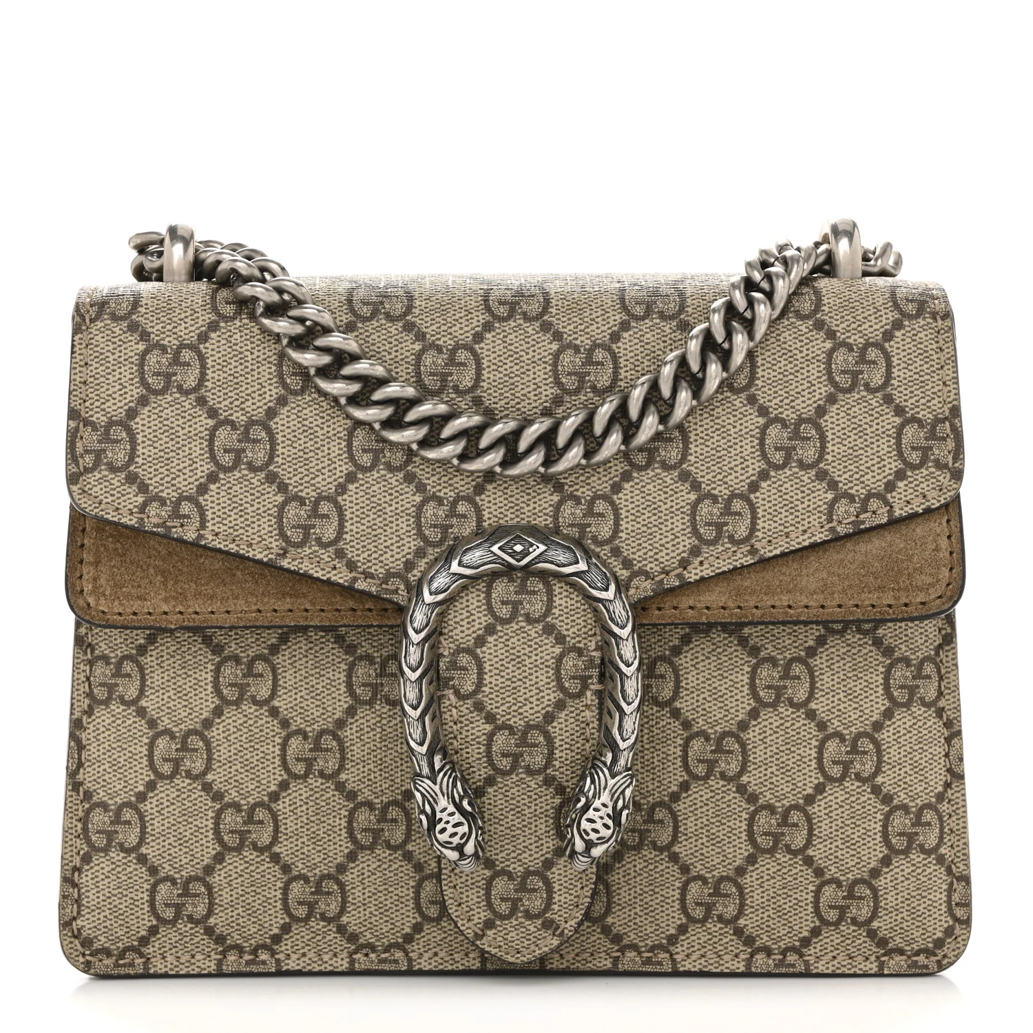 GG Supreme Monogram Mini Dionysus Shoulder Bag Taupe