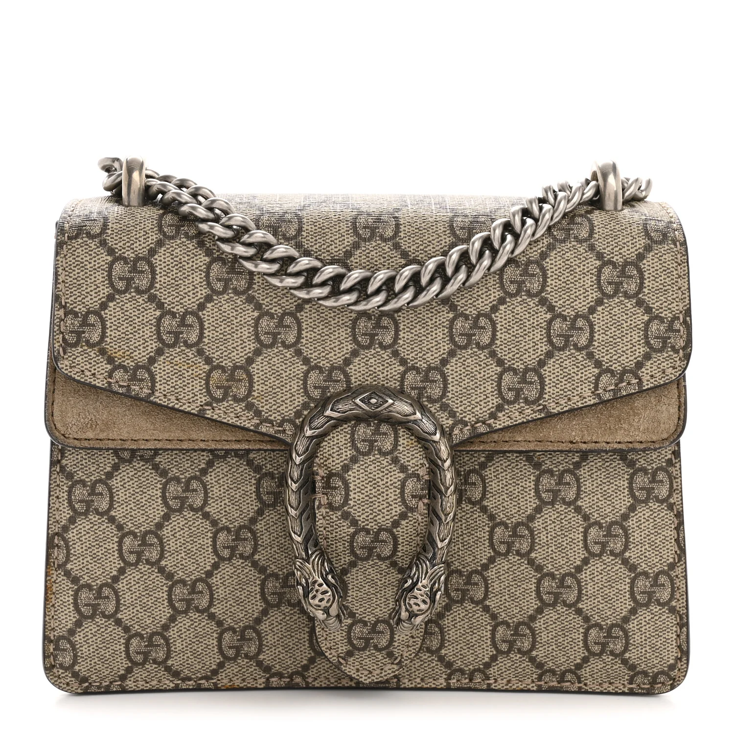 GG Supreme Monogram Mini Dionysus Shoulder Bag Taupe