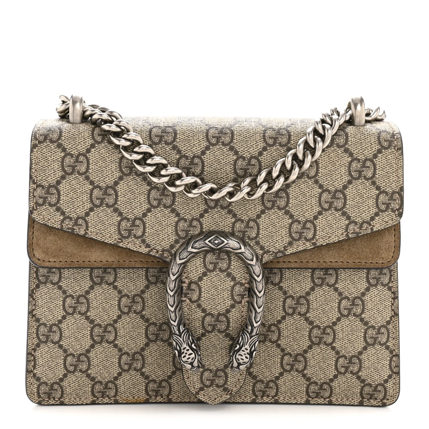 GG Supreme Monogram Mini Dionysus Shoulder Bag Taupe
