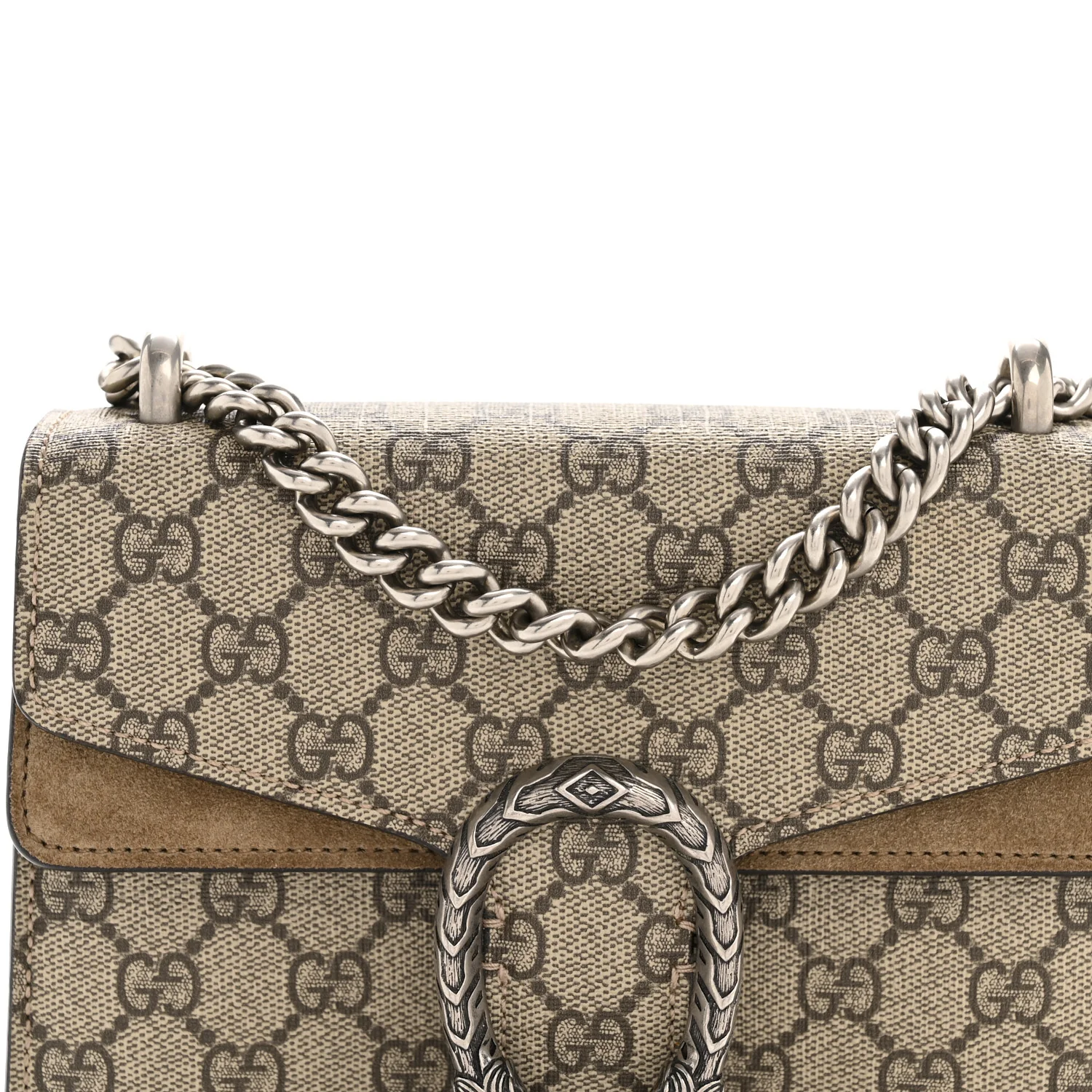 GG Supreme Monogram Mini Dionysus Shoulder Bag Taupe - Image 8