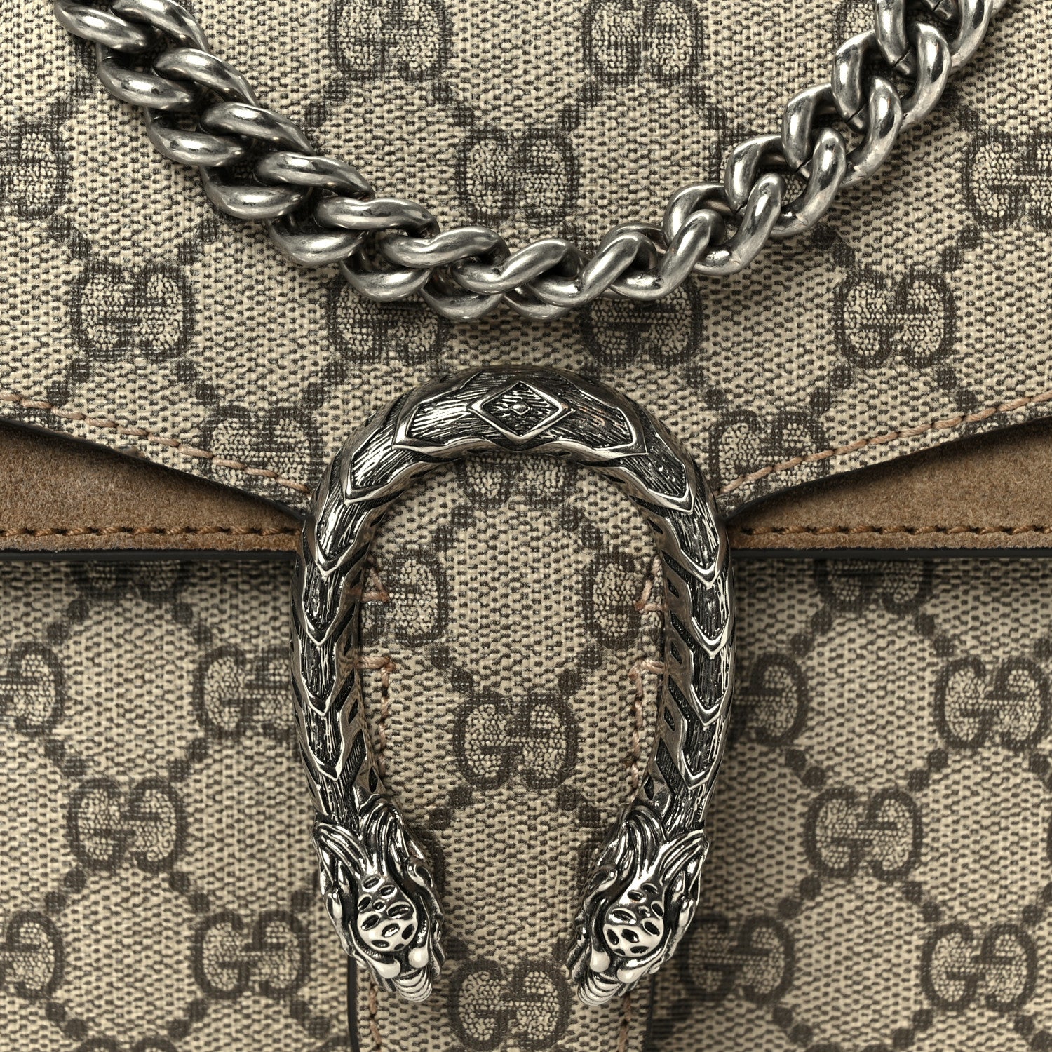 GG Supreme Monogram Mini Dionysus Shoulder Bag Taupe - Image 8