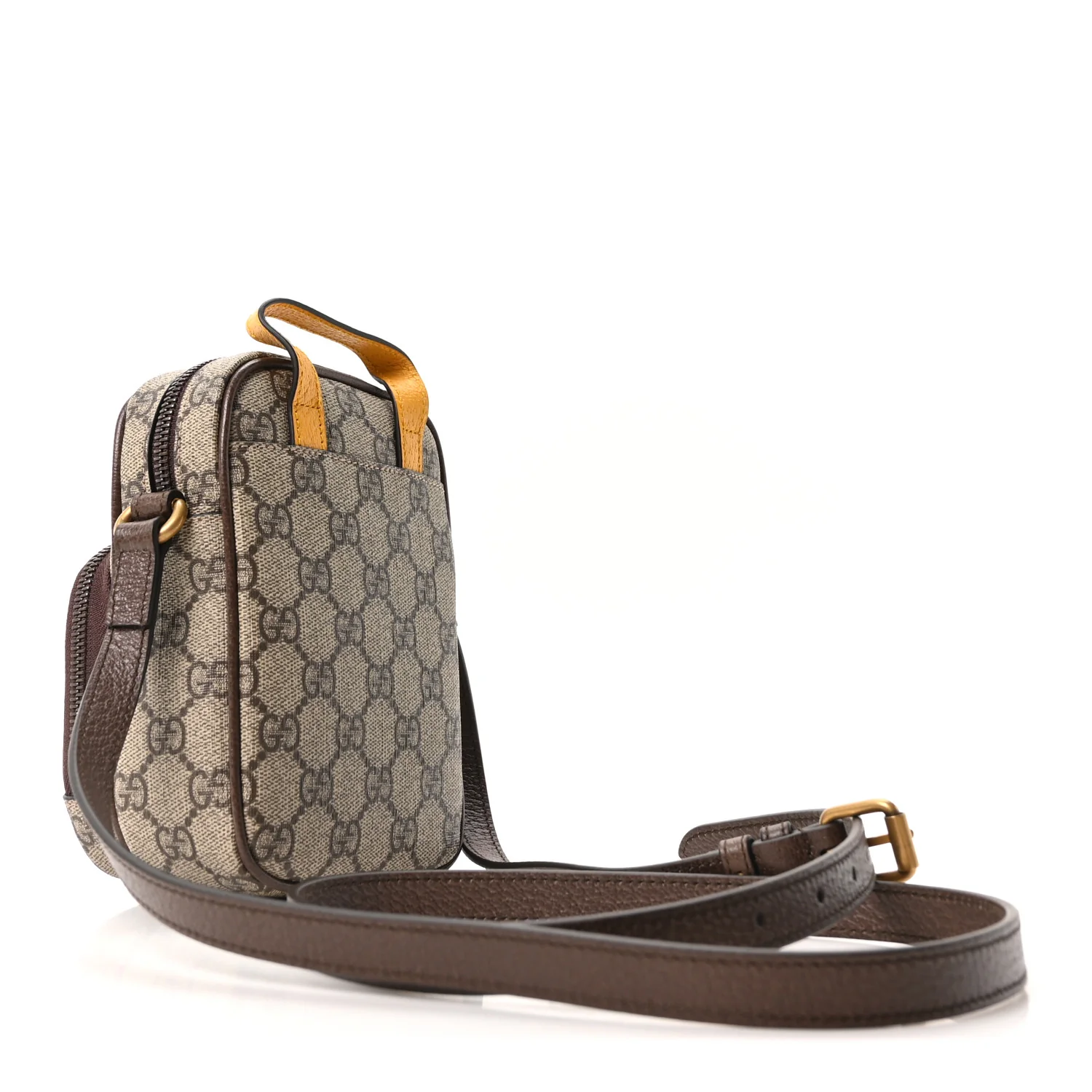 GG Supreme Monogram Mini Neo Vintage Double Zip Messenger Bag Beige New Acero Crop - Image 3