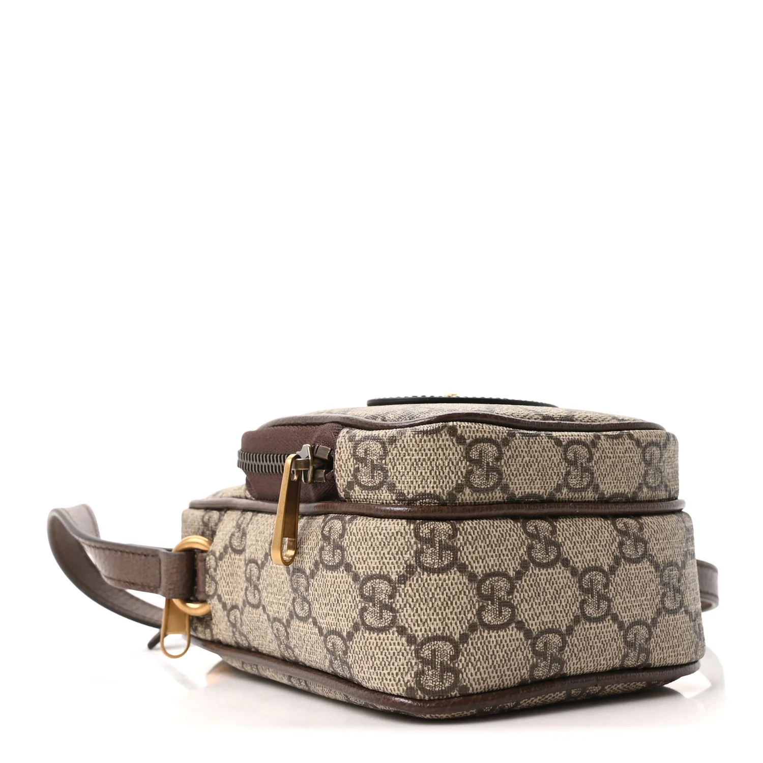 GG Supreme Monogram Mini Neo Vintage Double Zip Messenger Bag Beige New Acero Crop - Image 4