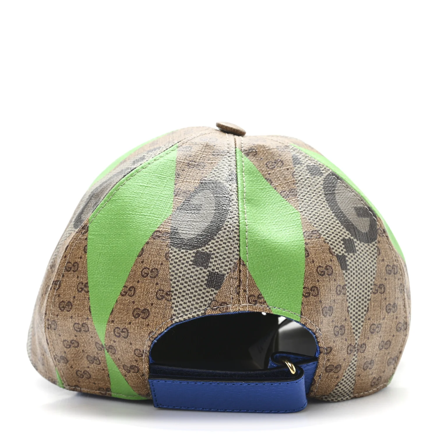 GG Supreme Monogram Mix Textured Patchwork Rhombus Baseball Hat XL Beige - Image 5