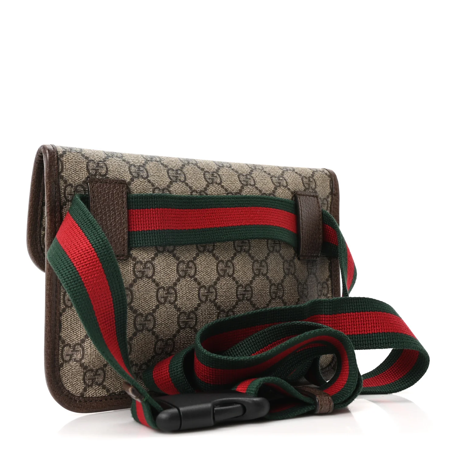 GG Supreme Monogram Neo Vintage Web Belt Bag Brown - Image 2