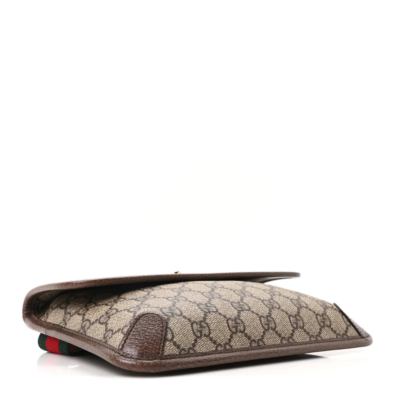 GG Supreme Monogram Neo Vintage Web Belt Bag Brown - Image 3