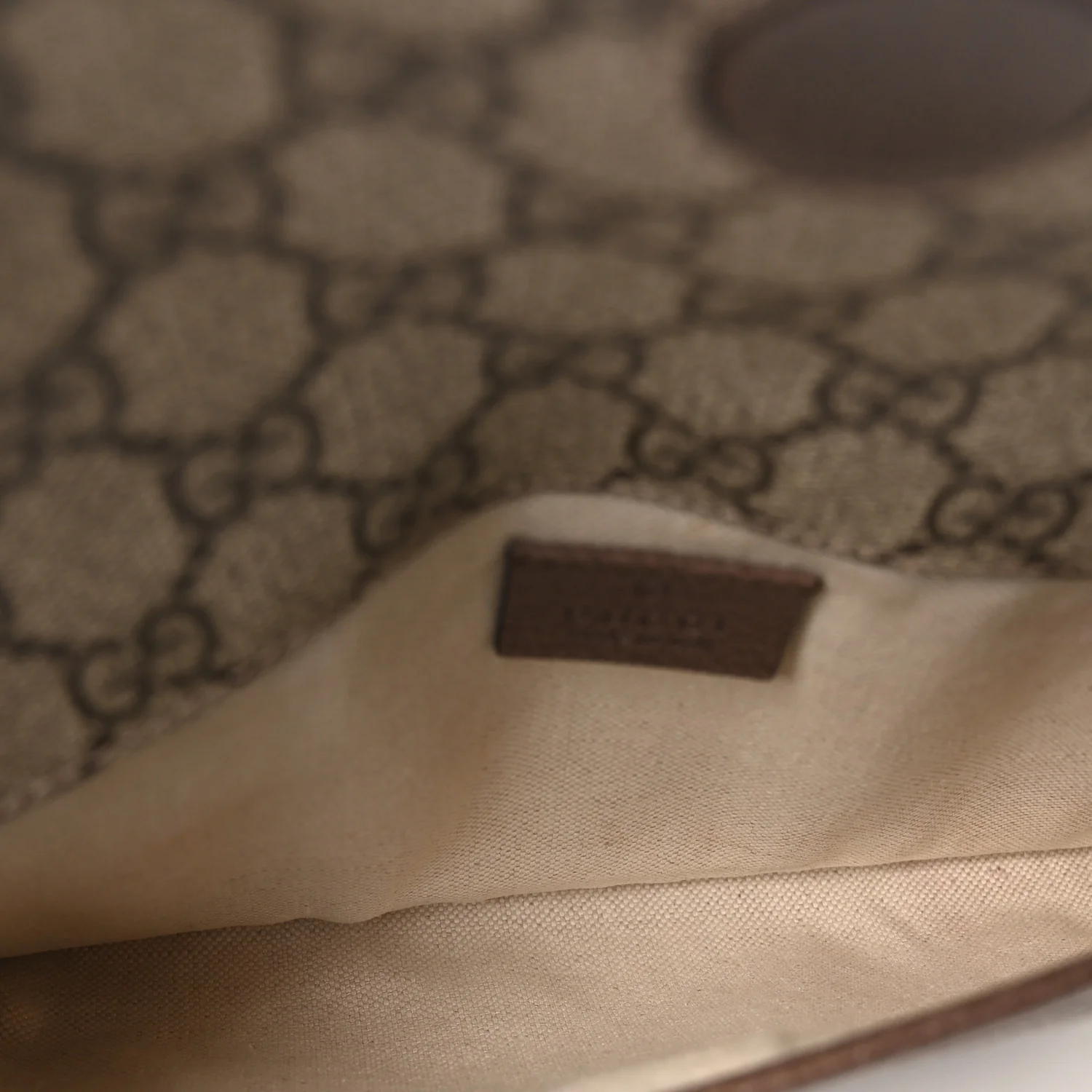 GG Supreme Monogram Neo Vintage Web Belt Bag Brown - Image 4