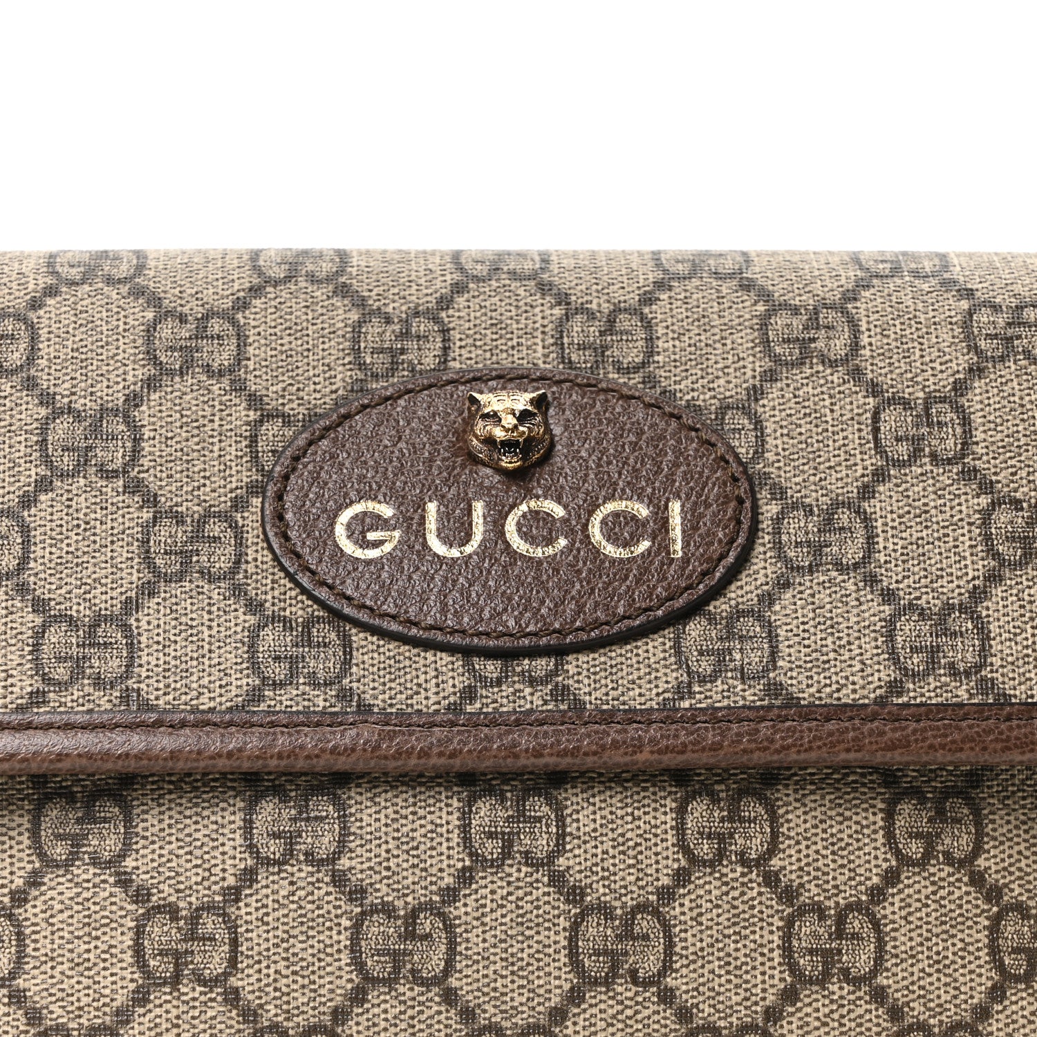 GG Supreme Monogram Neo Vintage Web Belt Bag Brown - Image 7