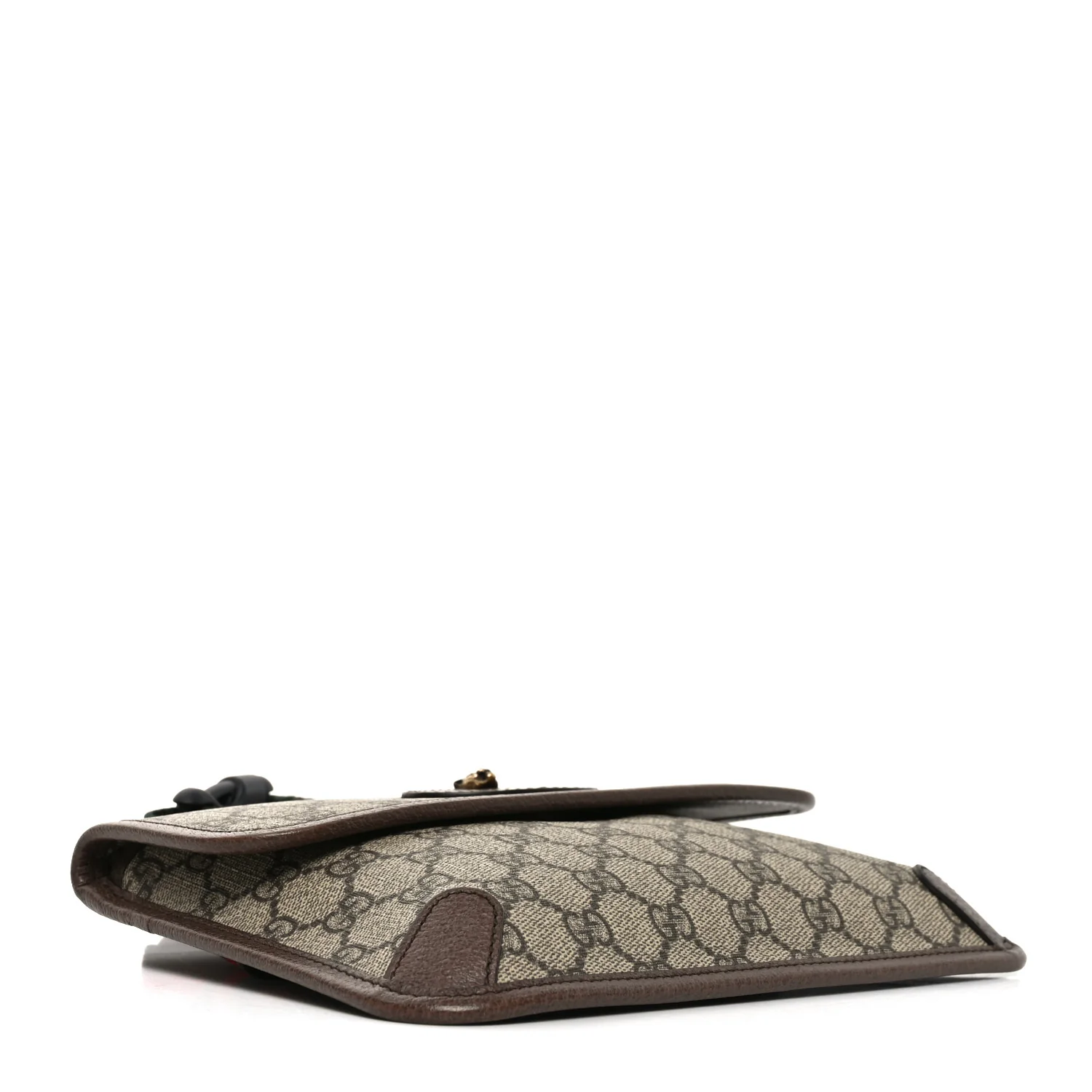 GG Supreme Monogram Neo Vintage Web Belt Bag Brown - Image 4