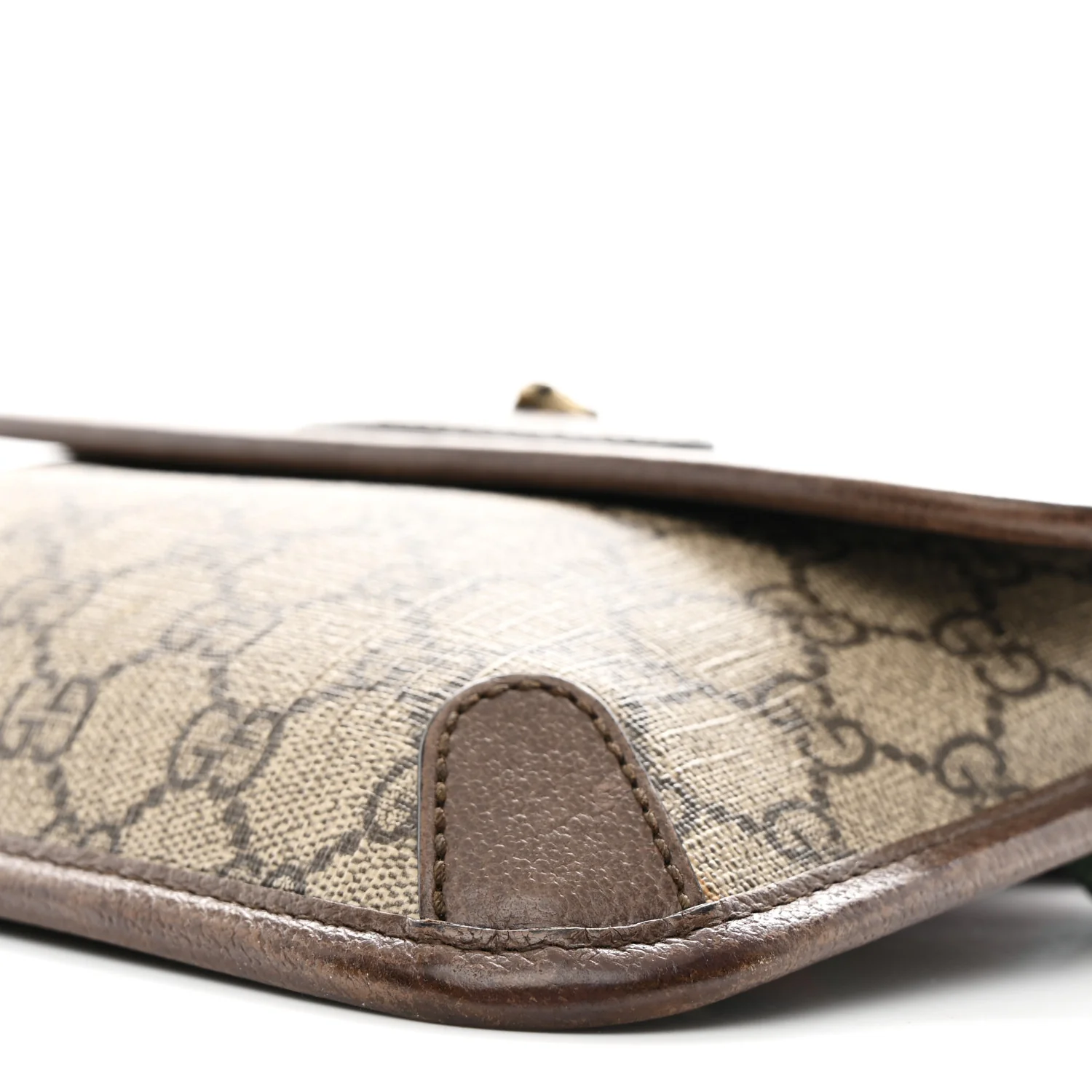 GG Supreme Monogram Neo Vintage Web Belt Bag Brown - Image 10