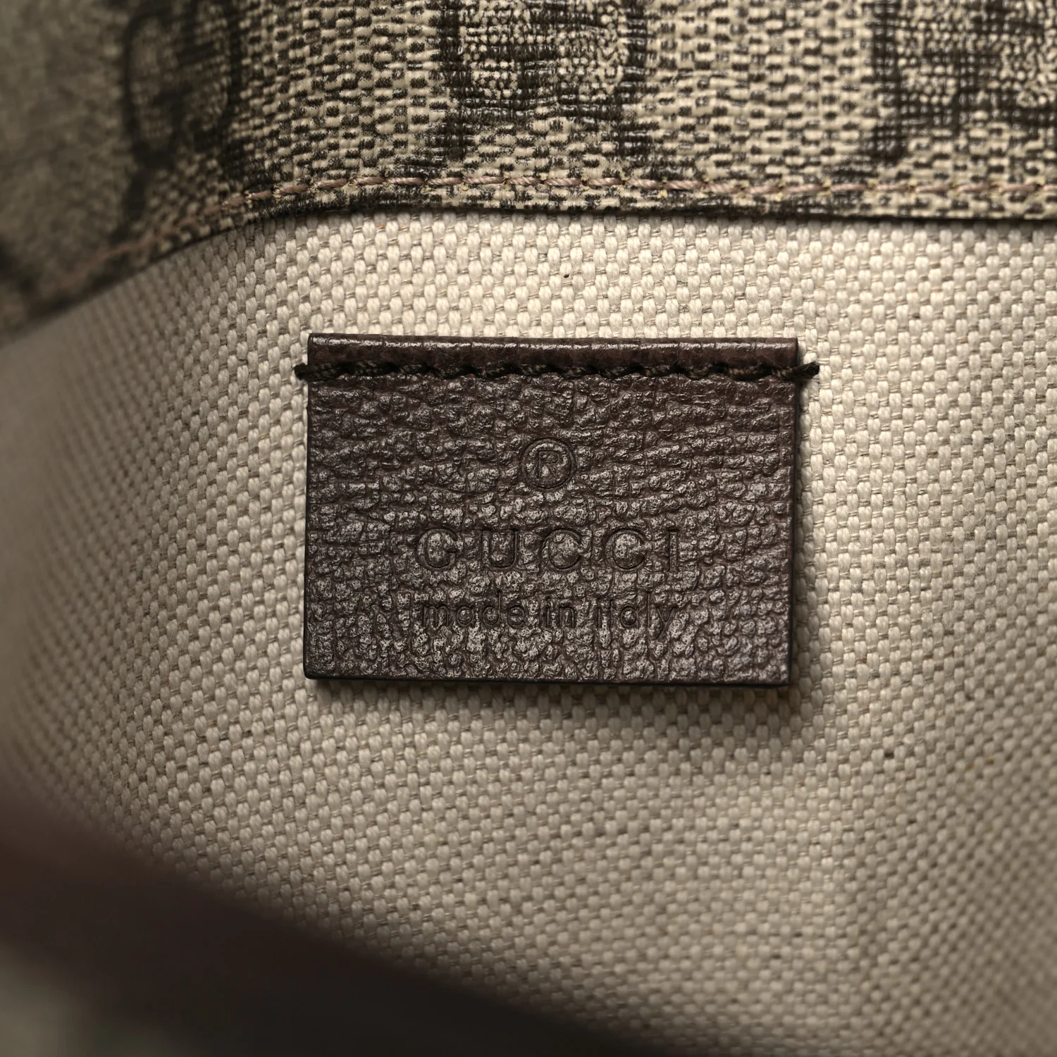 GG Supreme Monogram Neo Vintage Web Belt Bag Brown - Image 6