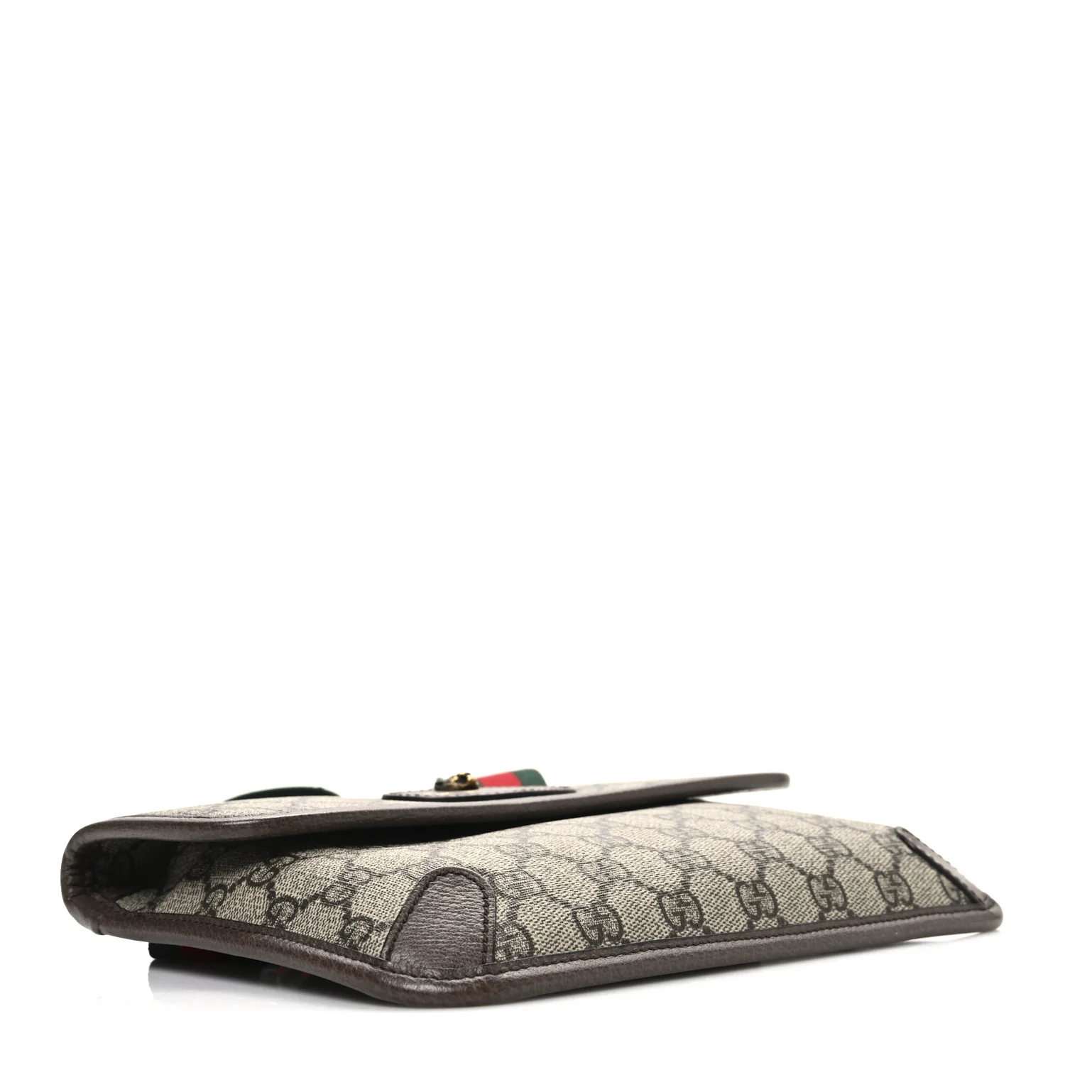 GG Supreme Monogram Neo Vintage Web Belt Bag Brown - Image 4
