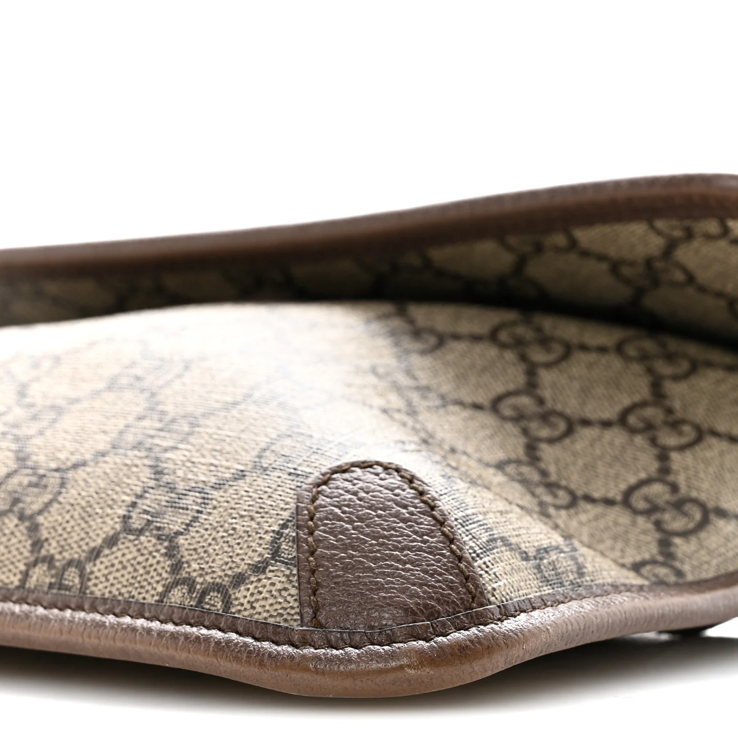 GG Supreme Monogram Neo Vintage Web Belt Bag Brown - Image 10