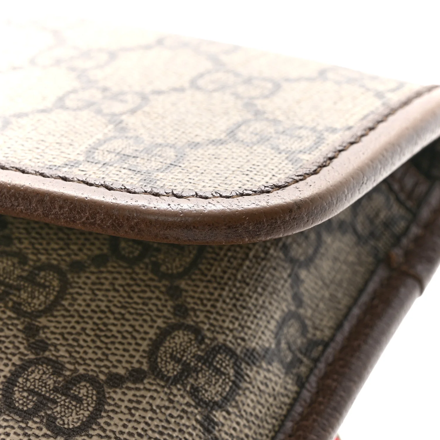 GG Supreme Monogram Neo Vintage Web Belt Bag Brown - Image 11