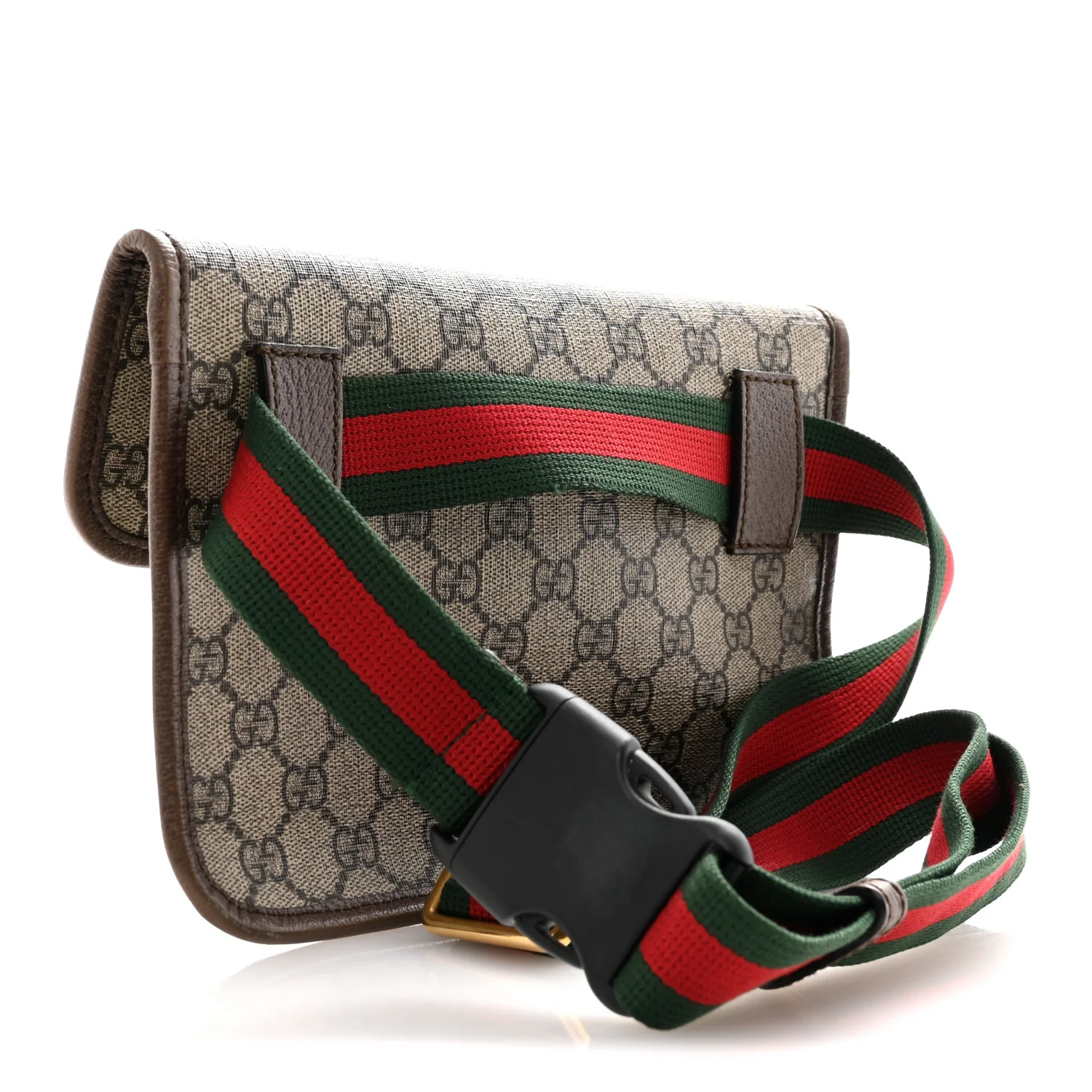 GG Supreme Monogram Neo Vintage Web Belt Bag Brown - Image 3
