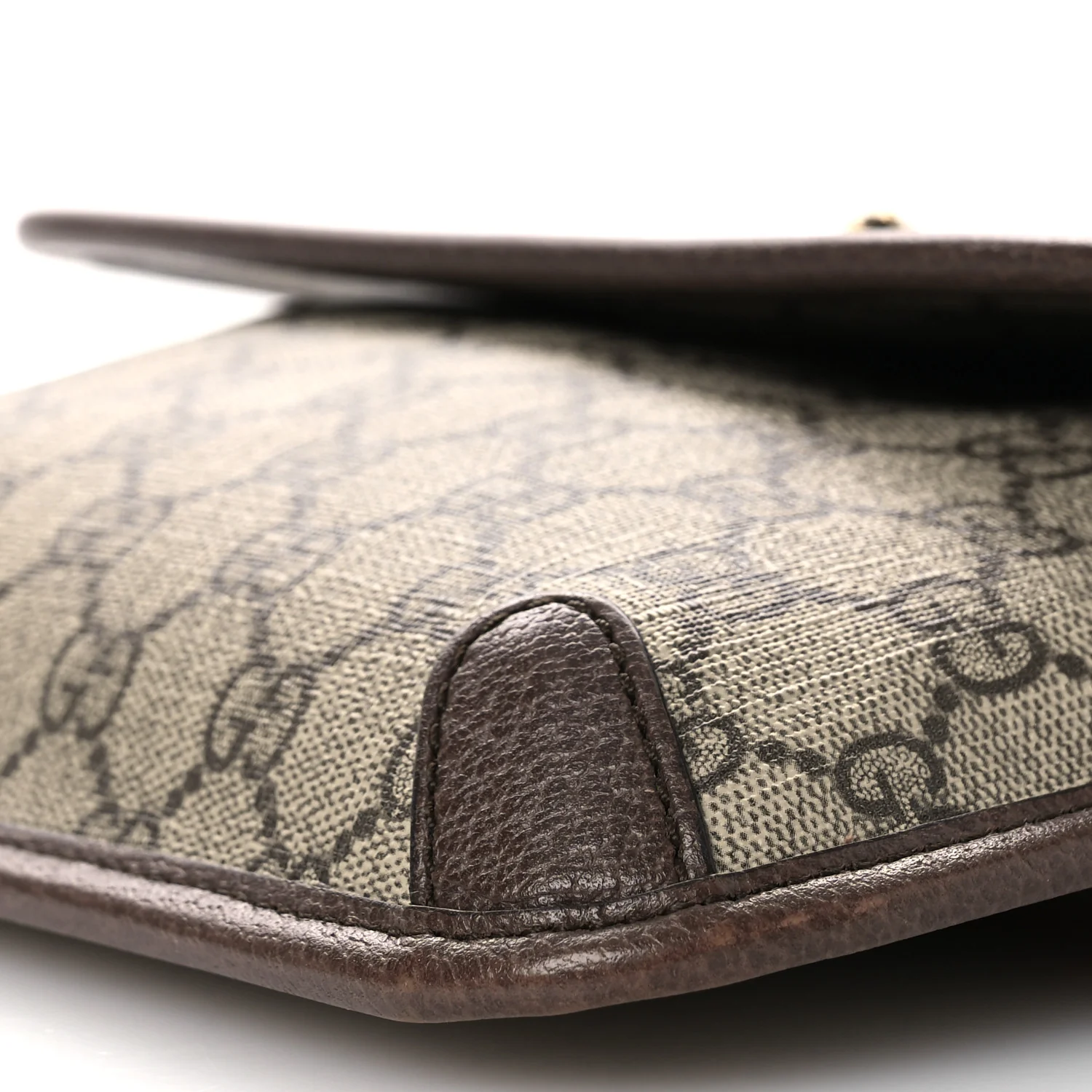 GG Supreme Monogram Neo Vintage Web Belt Bag Brown - Image 10