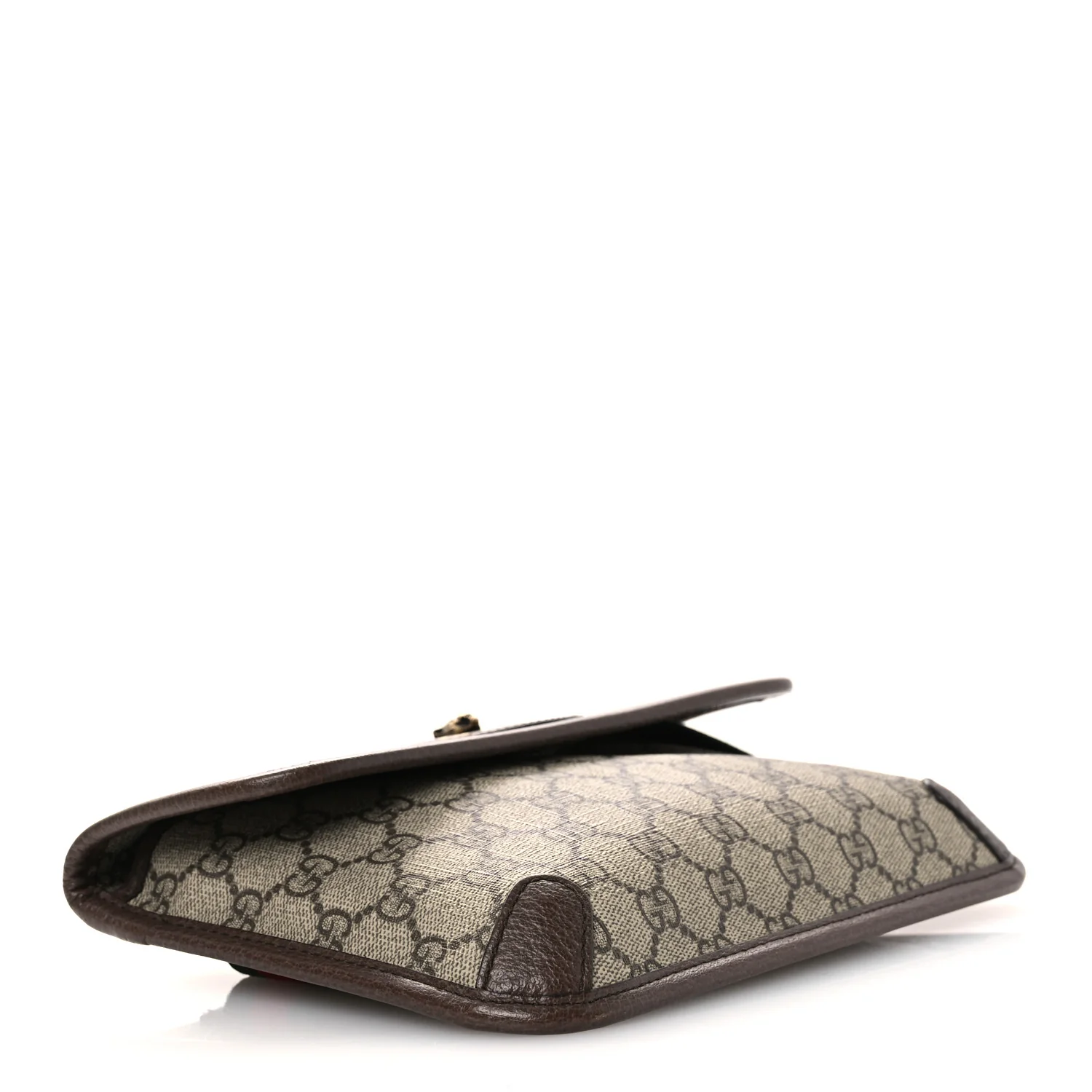 GG Supreme Monogram Neo Vintage Web Belt Bag Brown - Image 4