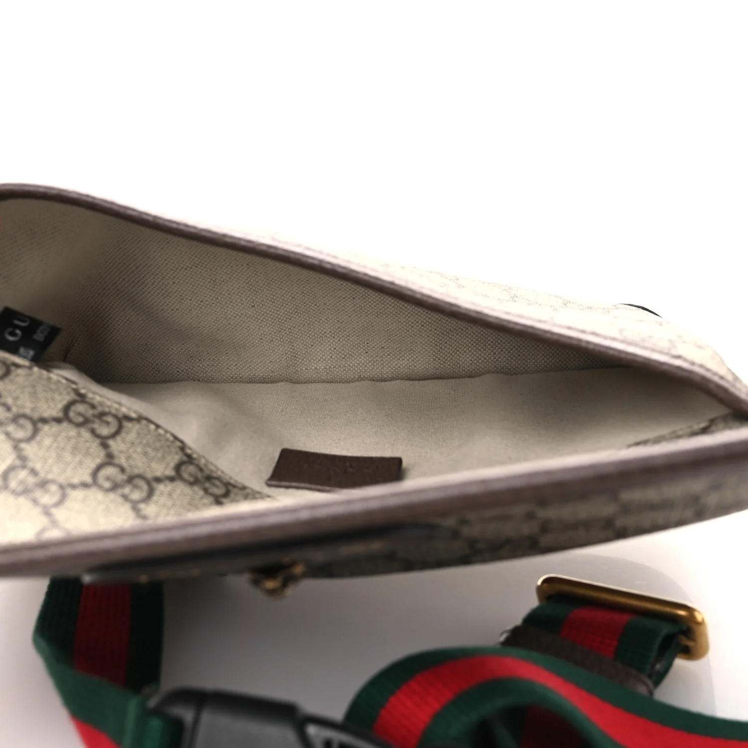 GG Supreme Monogram Neo Vintage Web Belt Bag Brown - Image 5