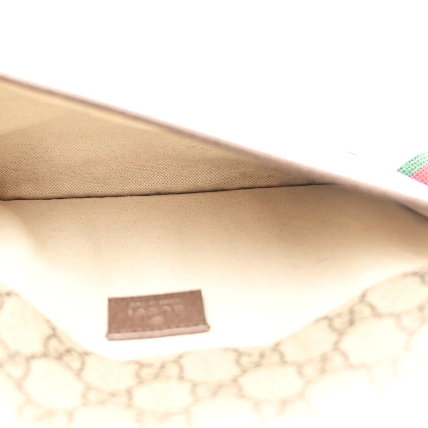 GG Supreme Monogram Neo Vintage Web Belt Bag Brown - Image 4