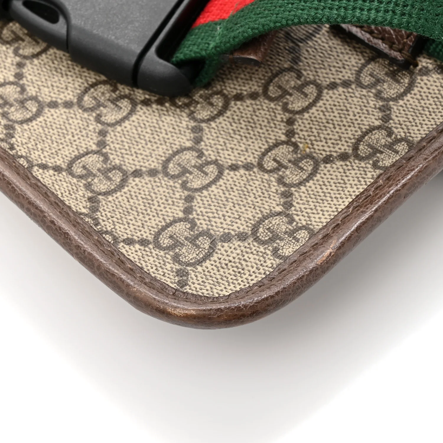 GG Supreme Monogram Neo Vintage Web Belt Bag Brown - Image 14
