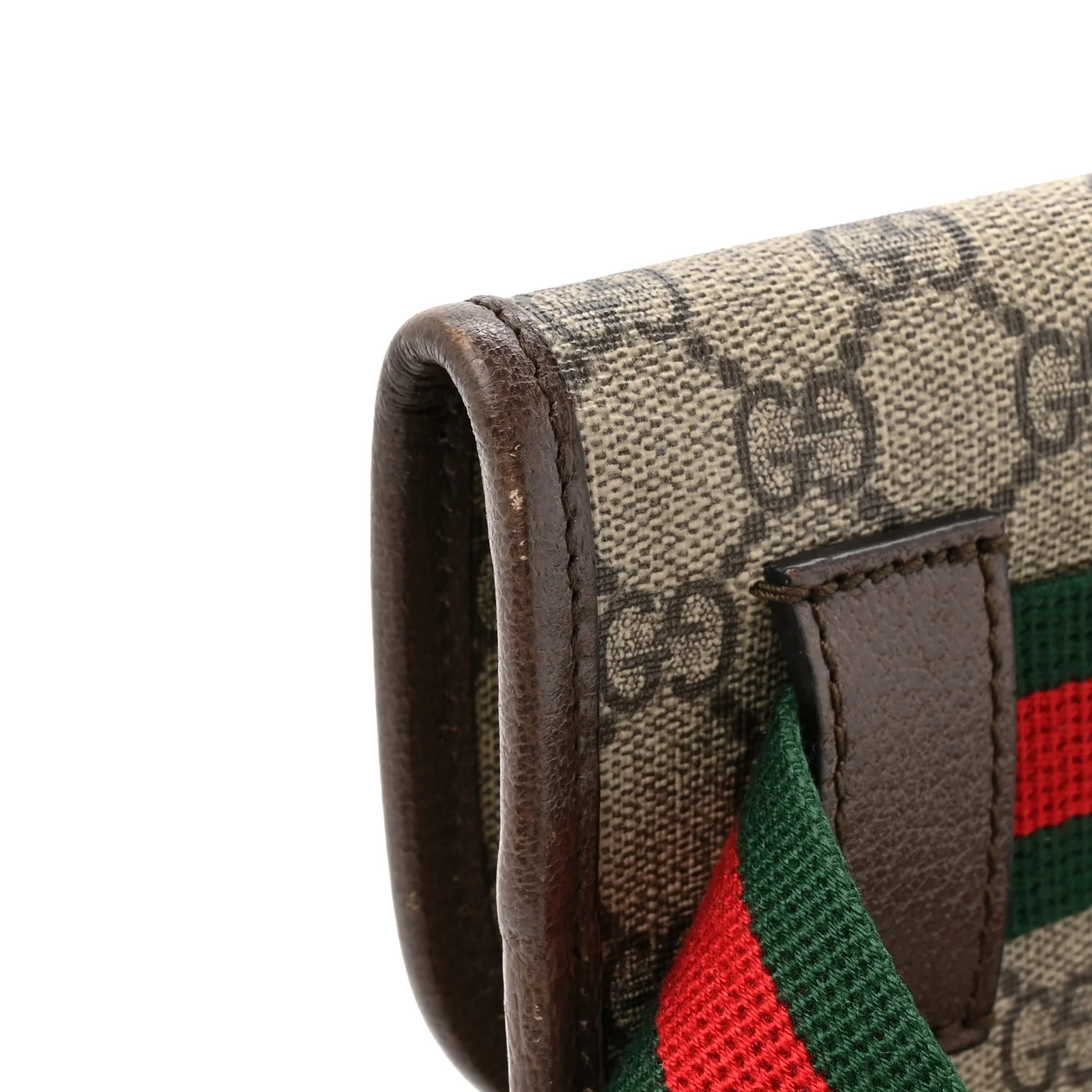 GG Supreme Monogram Neo Vintage Web Belt Bag Brown - Image 15