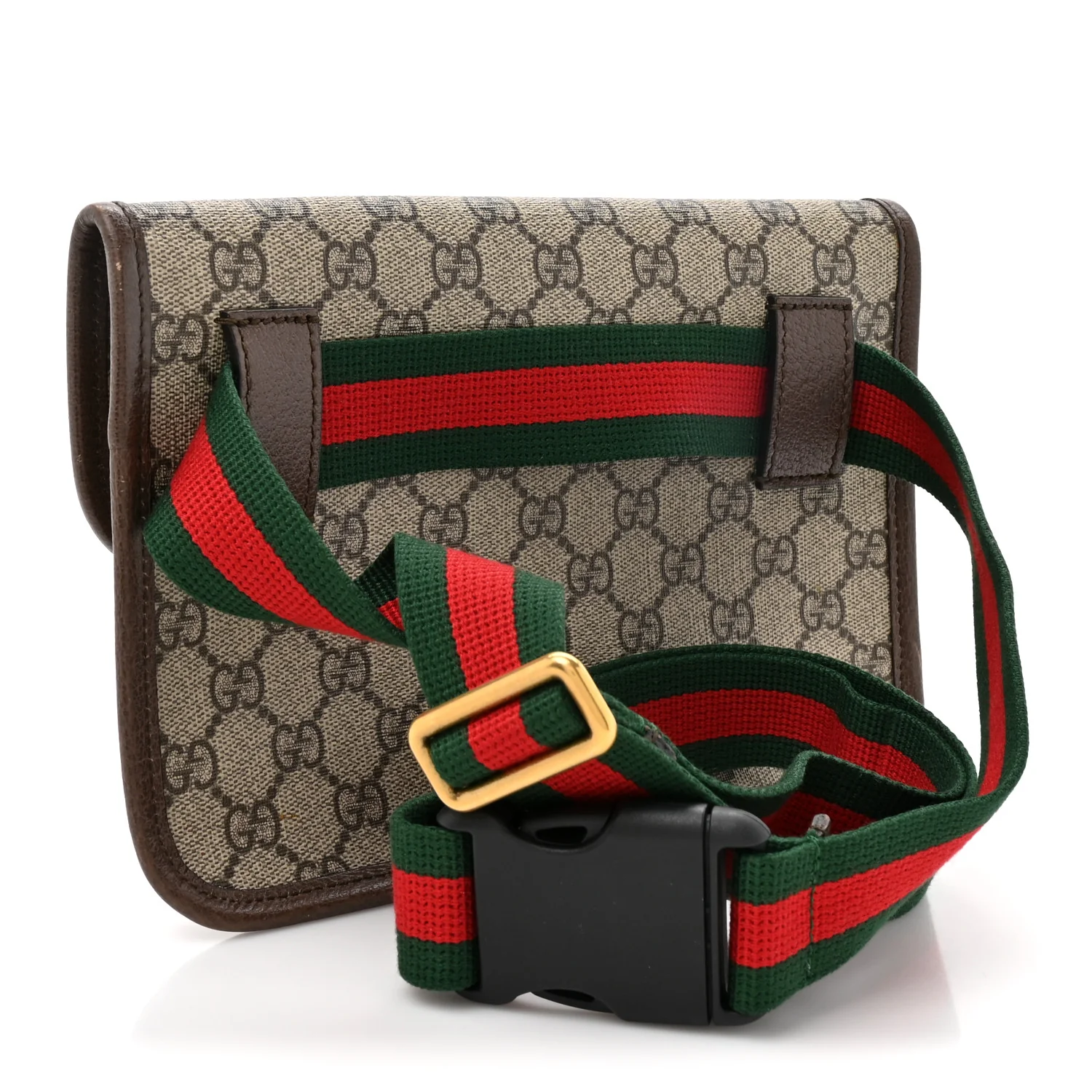 GG Supreme Monogram Neo Vintage Web Belt Bag Brown - Image 3