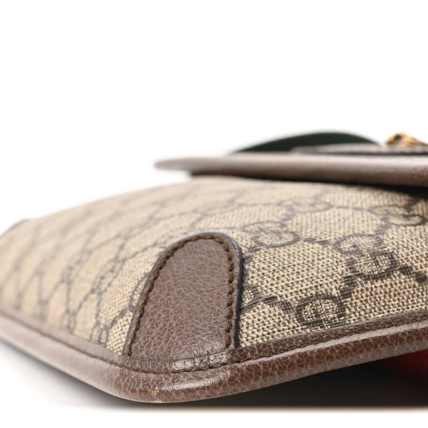 GG Supreme Monogram Neo Vintage Web Belt Bag Brown - Image 10