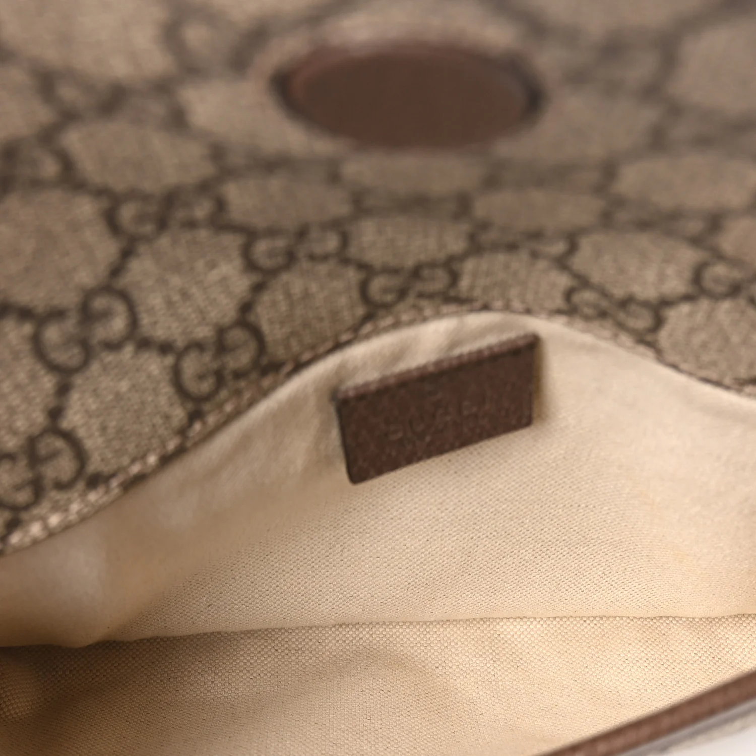 GG Supreme Monogram Neo Vintage Web Belt Bag Brown - Image 5