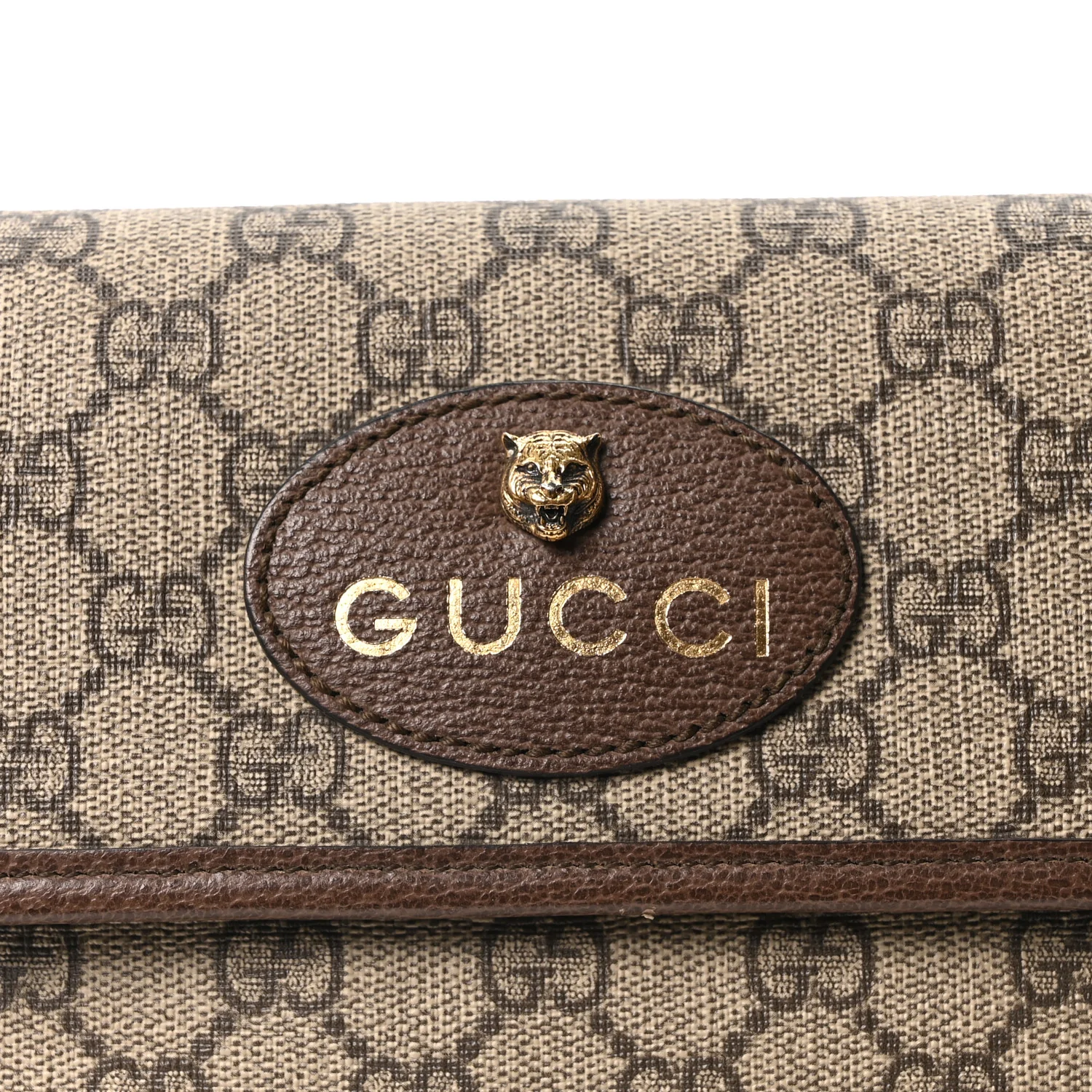 GG Supreme Monogram Neo Vintage Web Belt Bag Brown - Image 8