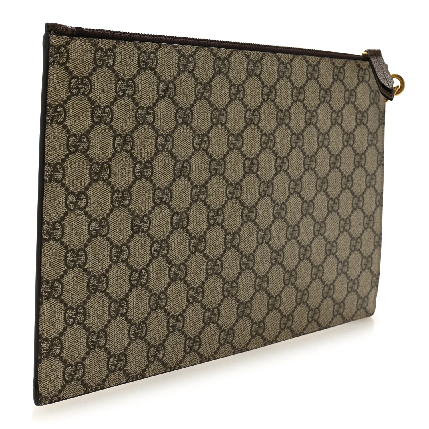 GG Supreme Monogram Neo Vintage Zip Wristlet Pouch Beige New Acero Crop - Image 3