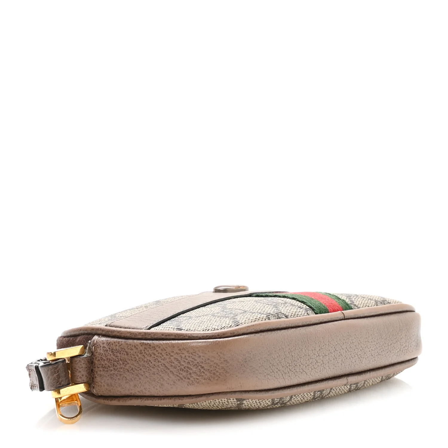 GG Supreme Monogram Ophidia Phone Case Wristlet Brown - Image 4
