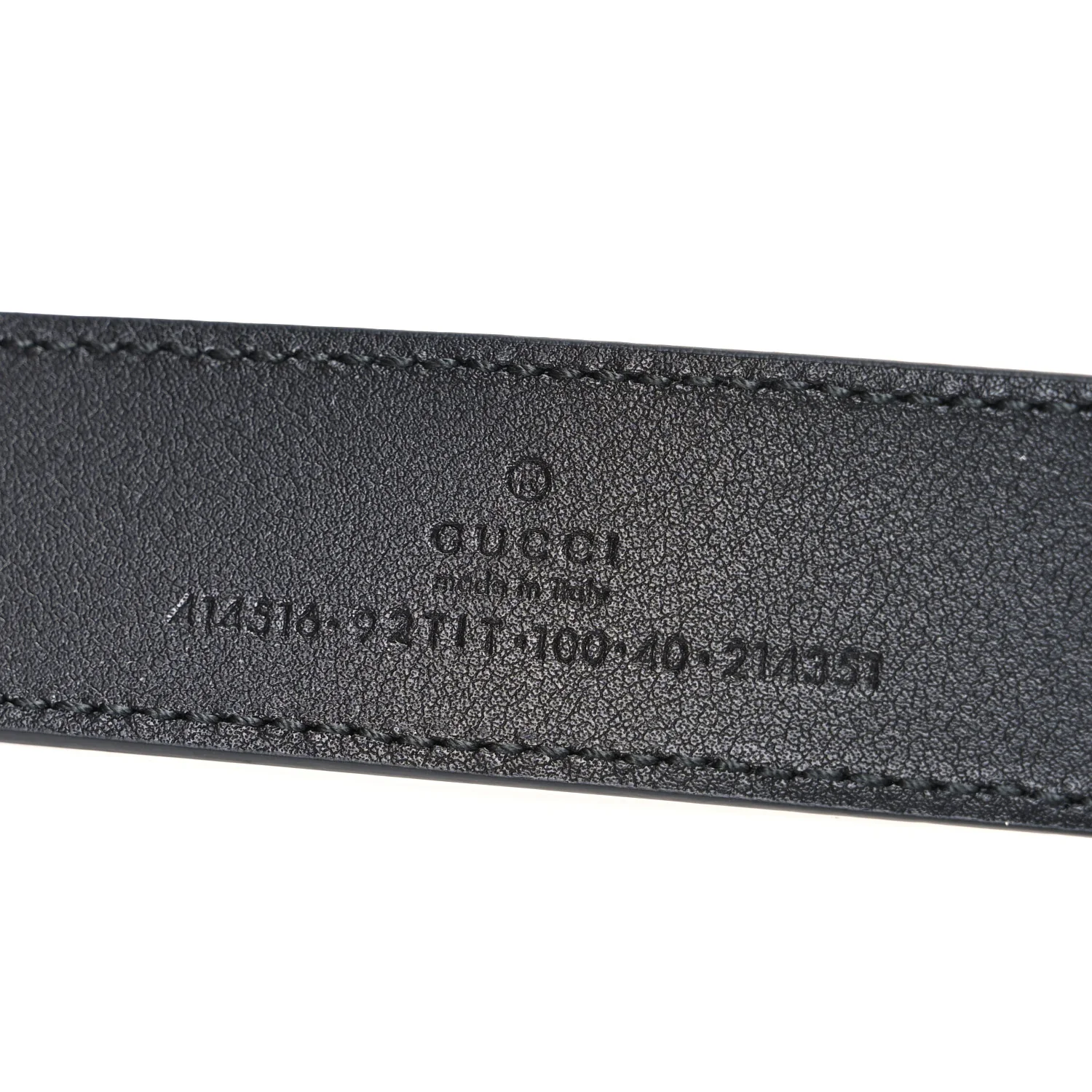 GG Supreme Monogram Plutone Calfskin Double G 30mm Belt 100 40 Black - Image 5
