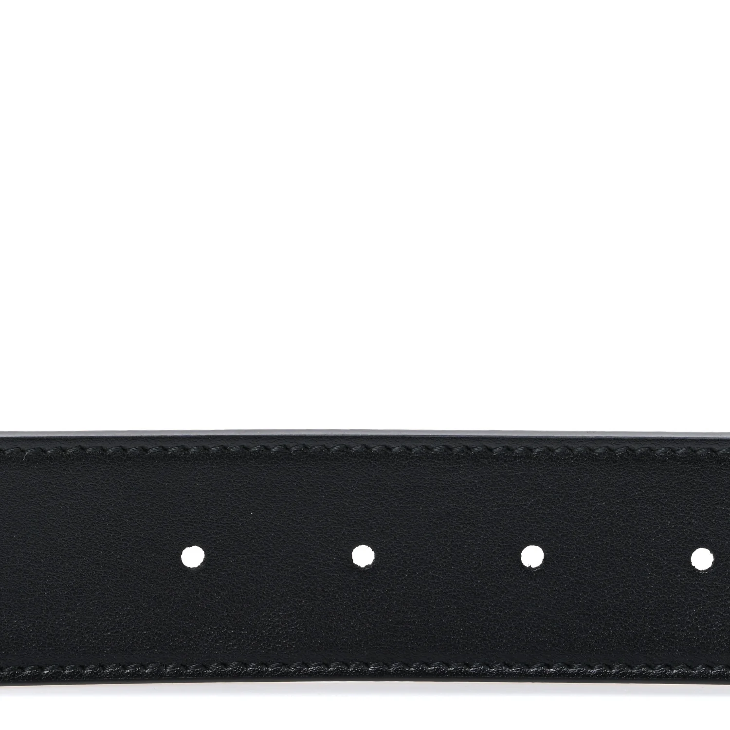 GG Supreme Monogram Plutone Calfskin Palladium Double G Reversible 37mm Belt 85 34 Beige Ebony Black - Image 4
