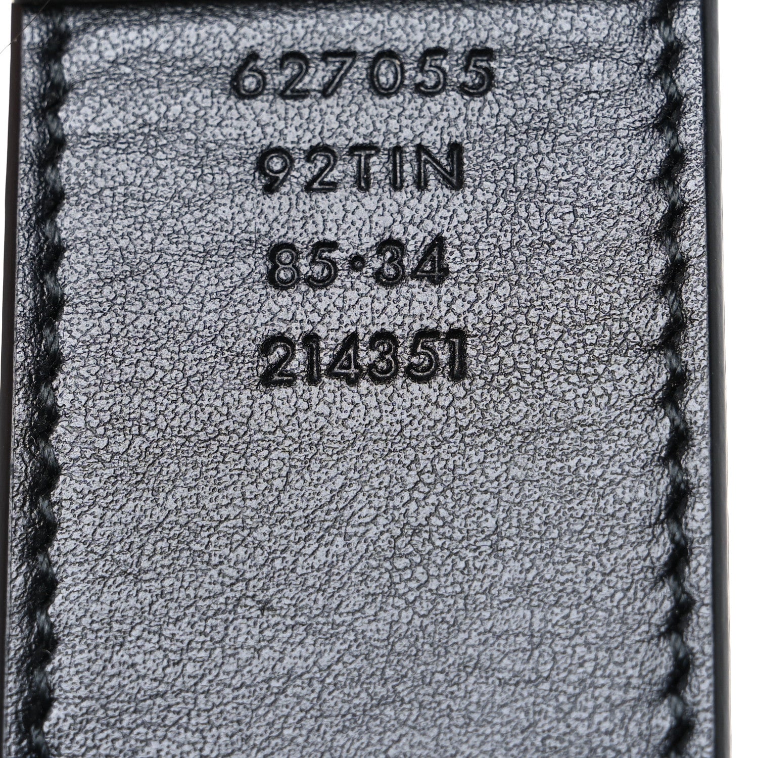 GG Supreme Monogram Plutone Calfskin Palladium Double G Reversible 37mm Belt 85 34 Beige Ebony Black - Image 6