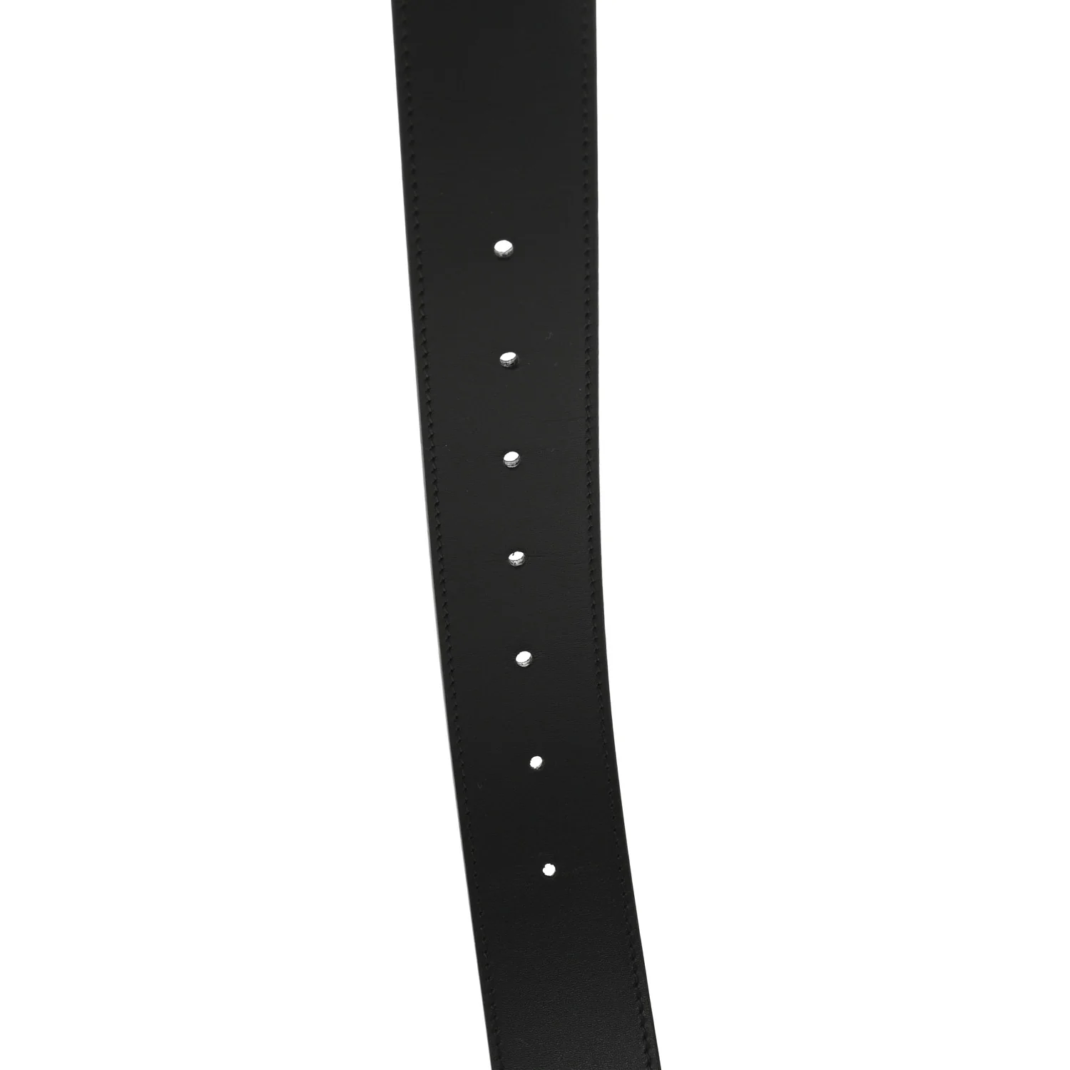 GG Supreme Monogram Selleria Calfskin Interlocking G Reversible 37mm Belt 95 38 Beige Ebony Black - Image 4