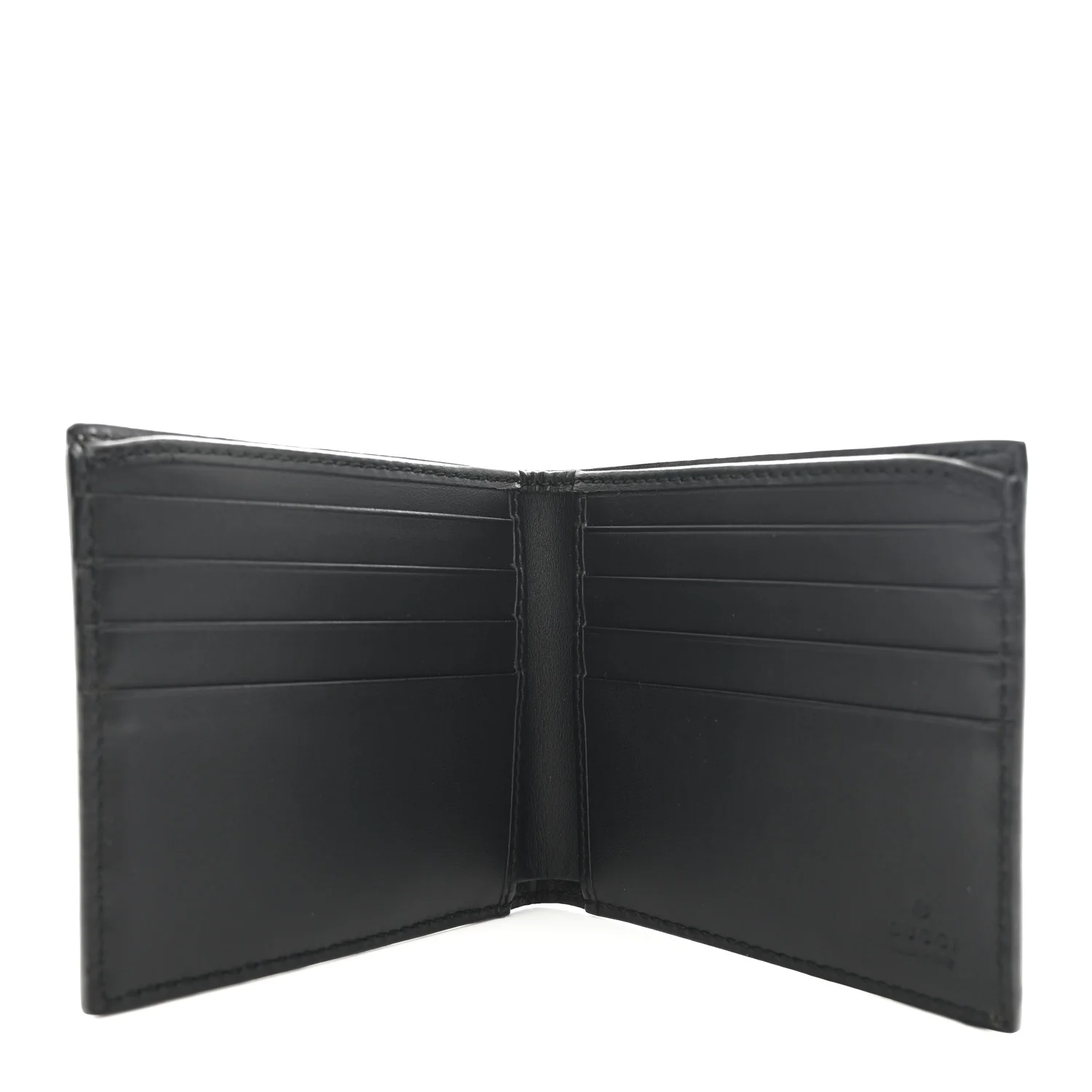 GG Supreme Monogram Selleria Calfskin Kingsnake Nice Bi-Fold Wallet Beige Ebony Multicolor Black - Image 5