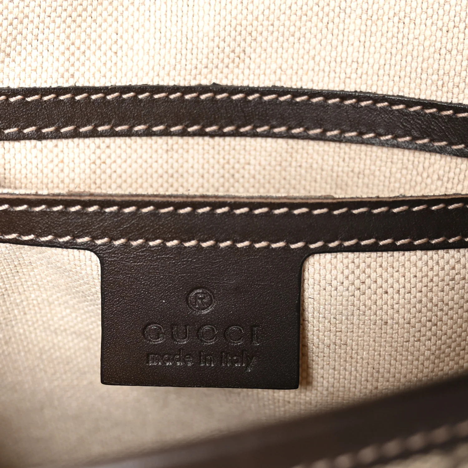 GG Supreme Monogram Selleria Calfskin Small Flap Messenger Bag Beige Ebony Cocoa Dark Chocolate - Image 6