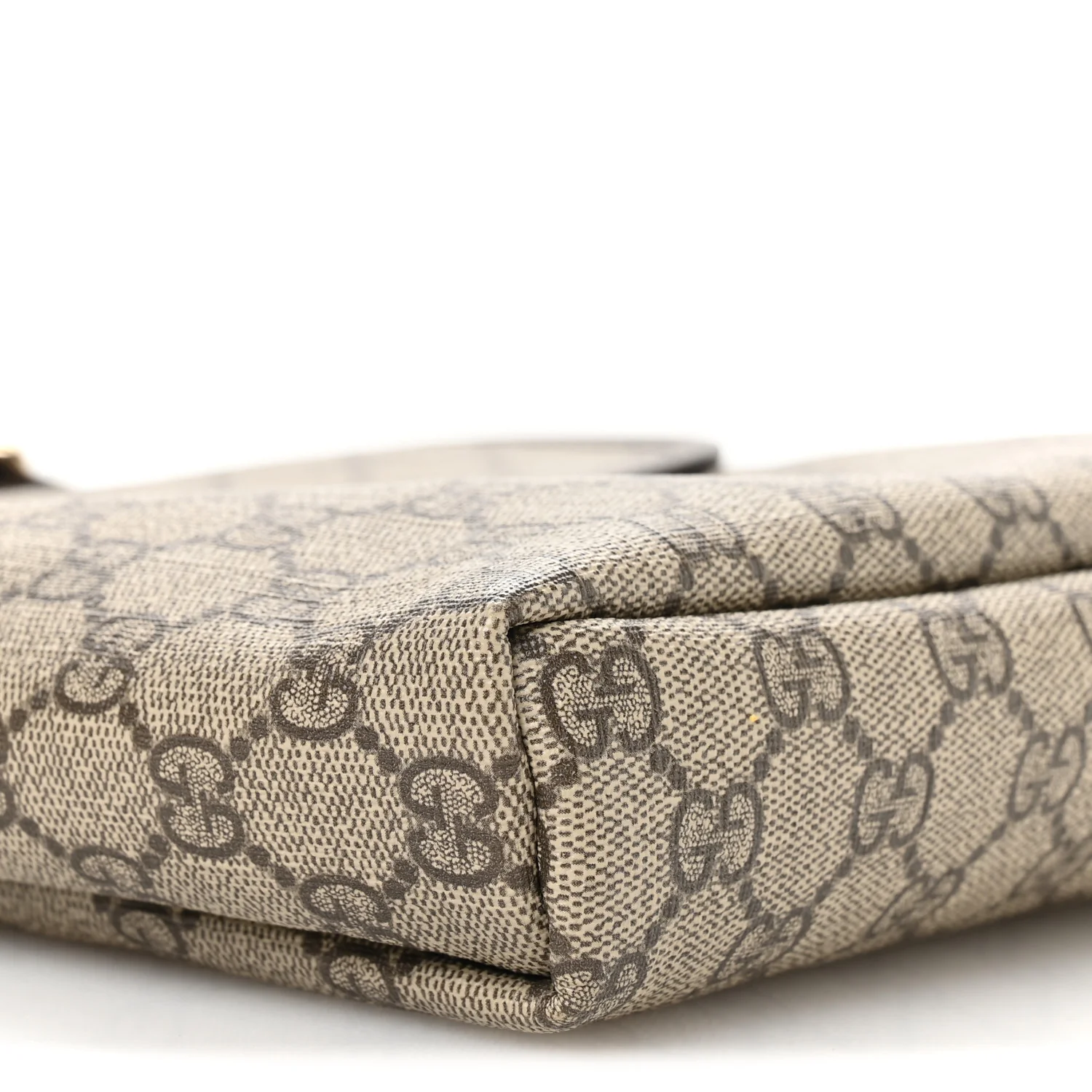 GG Supreme Monogram Selleria Calfskin Small Flap Messenger Bag Beige Ebony Cocoa Dark Chocolate - Image 9