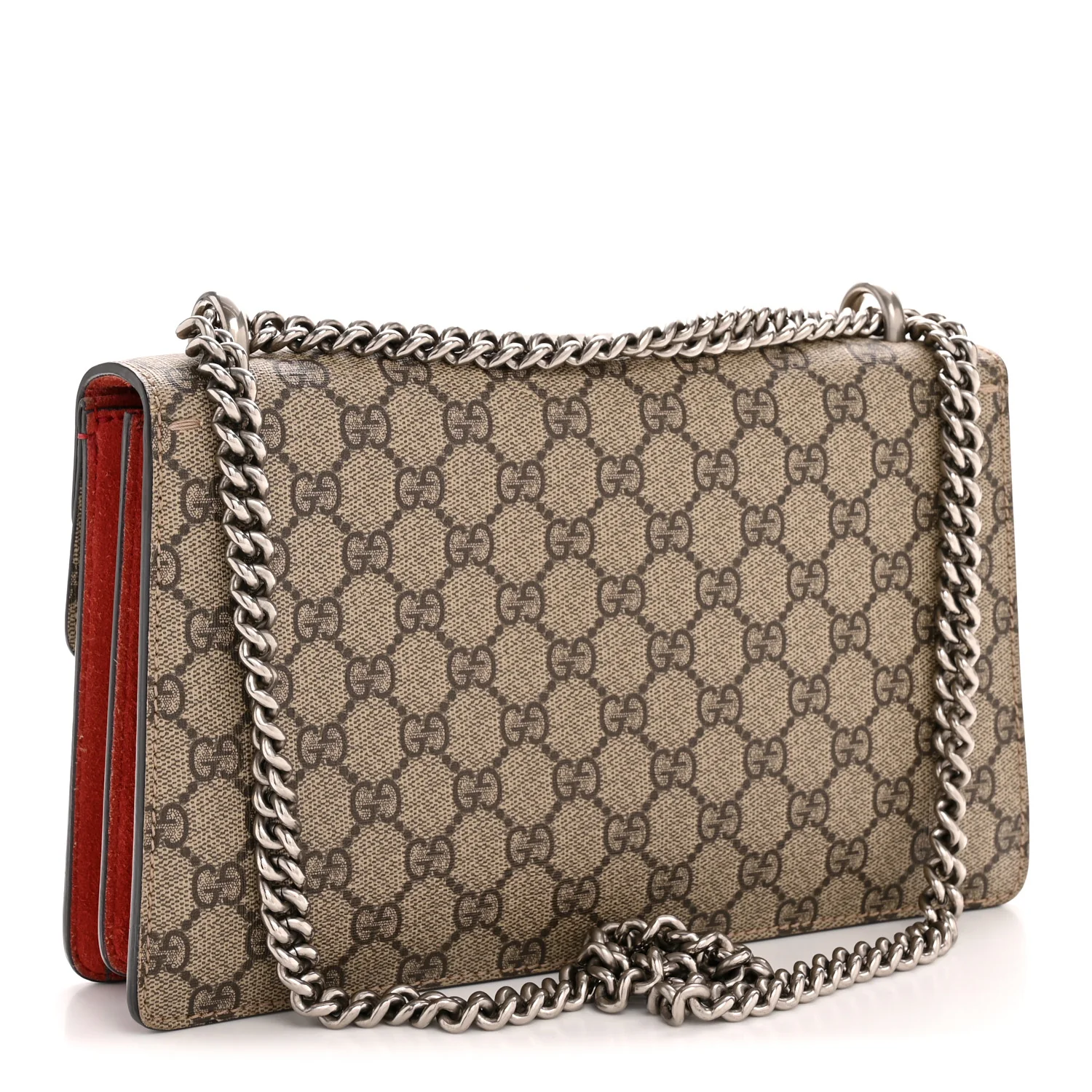 GG Supreme Monogram Small Dionysus Shoulder Bag Red - Image 3