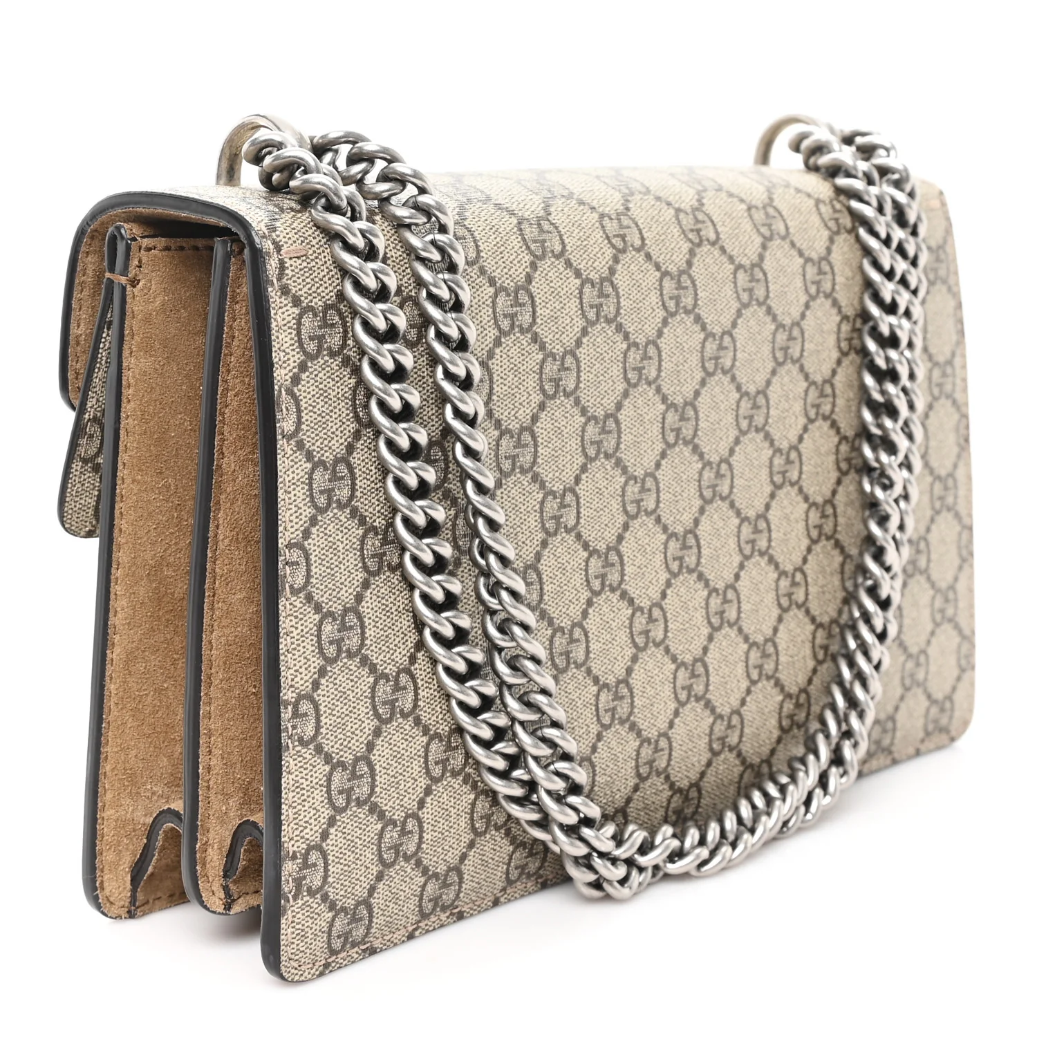 GG Supreme Monogram Small Dionysus Shoulder Bag Taupe - Image 3