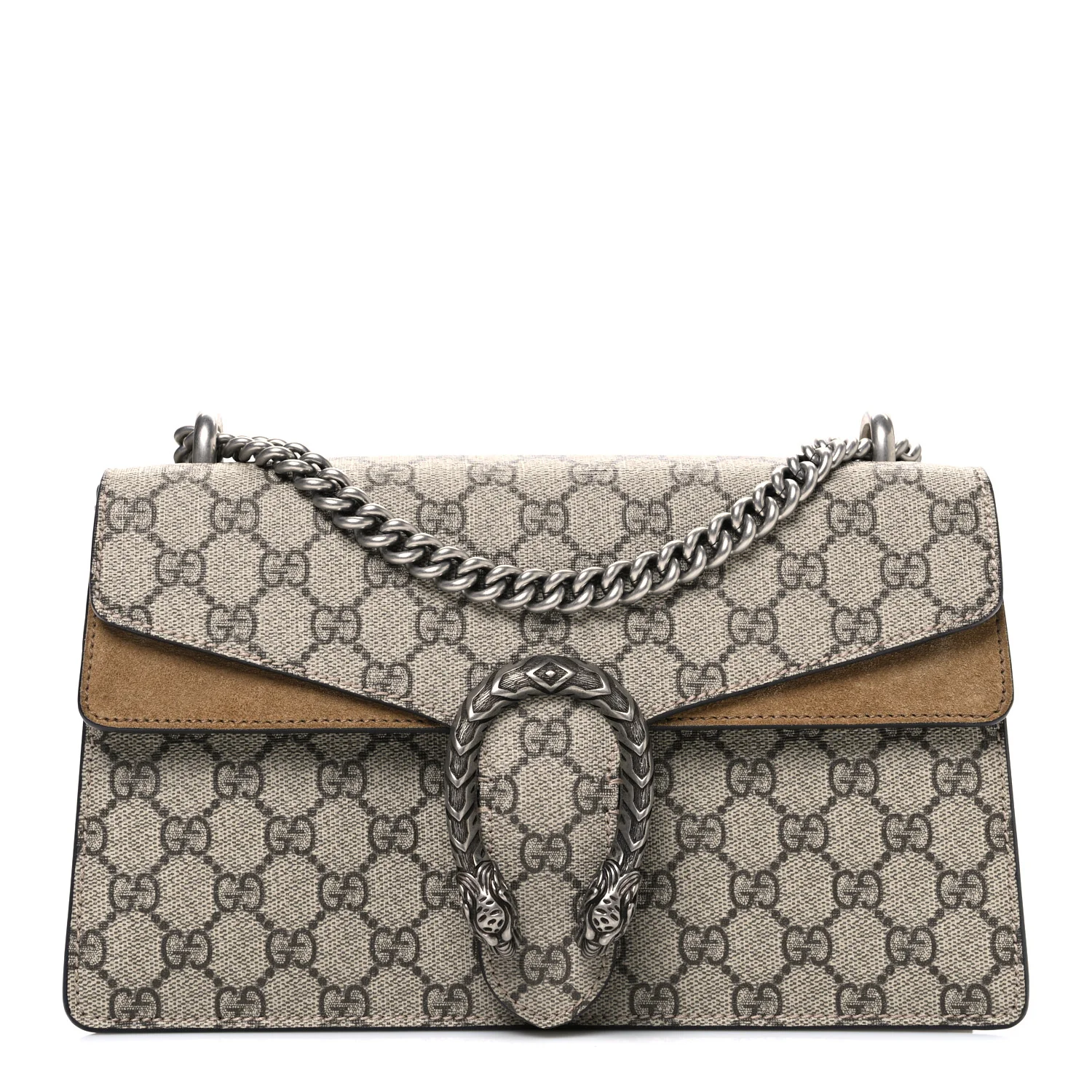 GG Supreme Monogram Small Dionysus Shoulder Bag Taupe