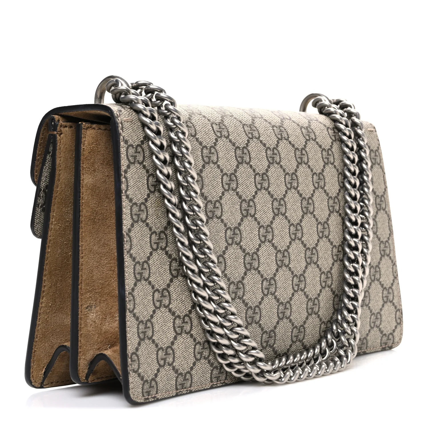 GG Supreme Monogram Small Dionysus Shoulder Bag Taupe - Image 3