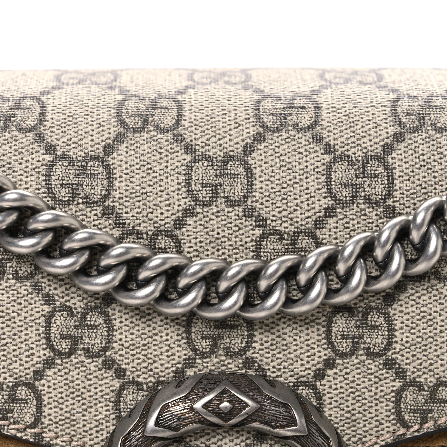 GG Supreme Monogram Small Dionysus Shoulder Bag Taupe - Image 8