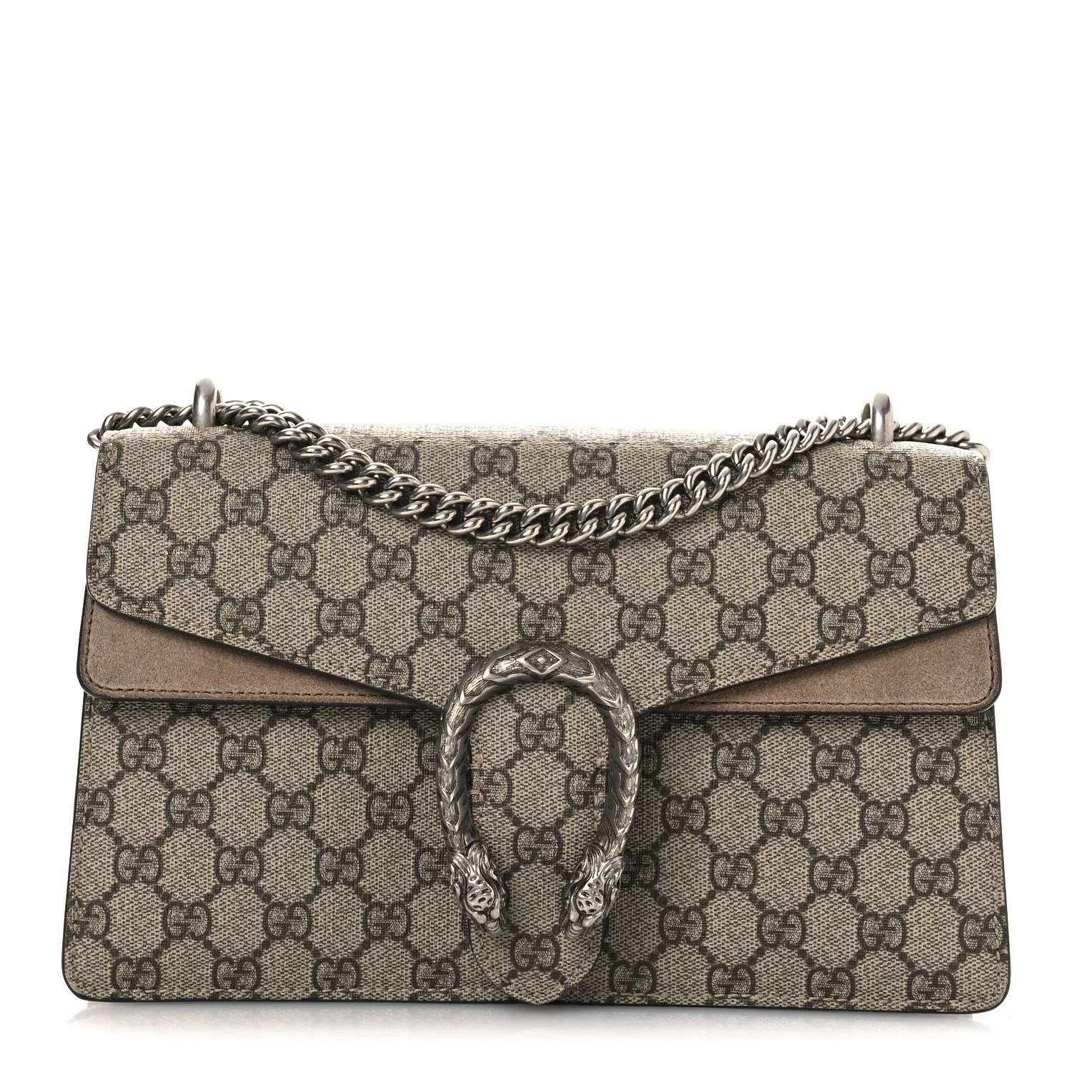 GG Supreme Monogram Small Dionysus Shoulder Bag Taupe