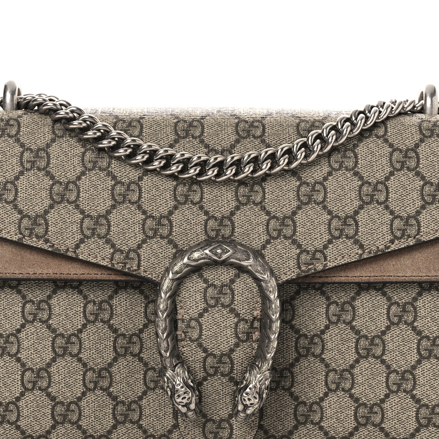 GG Supreme Monogram Small Dionysus Shoulder Bag Taupe - Image 8