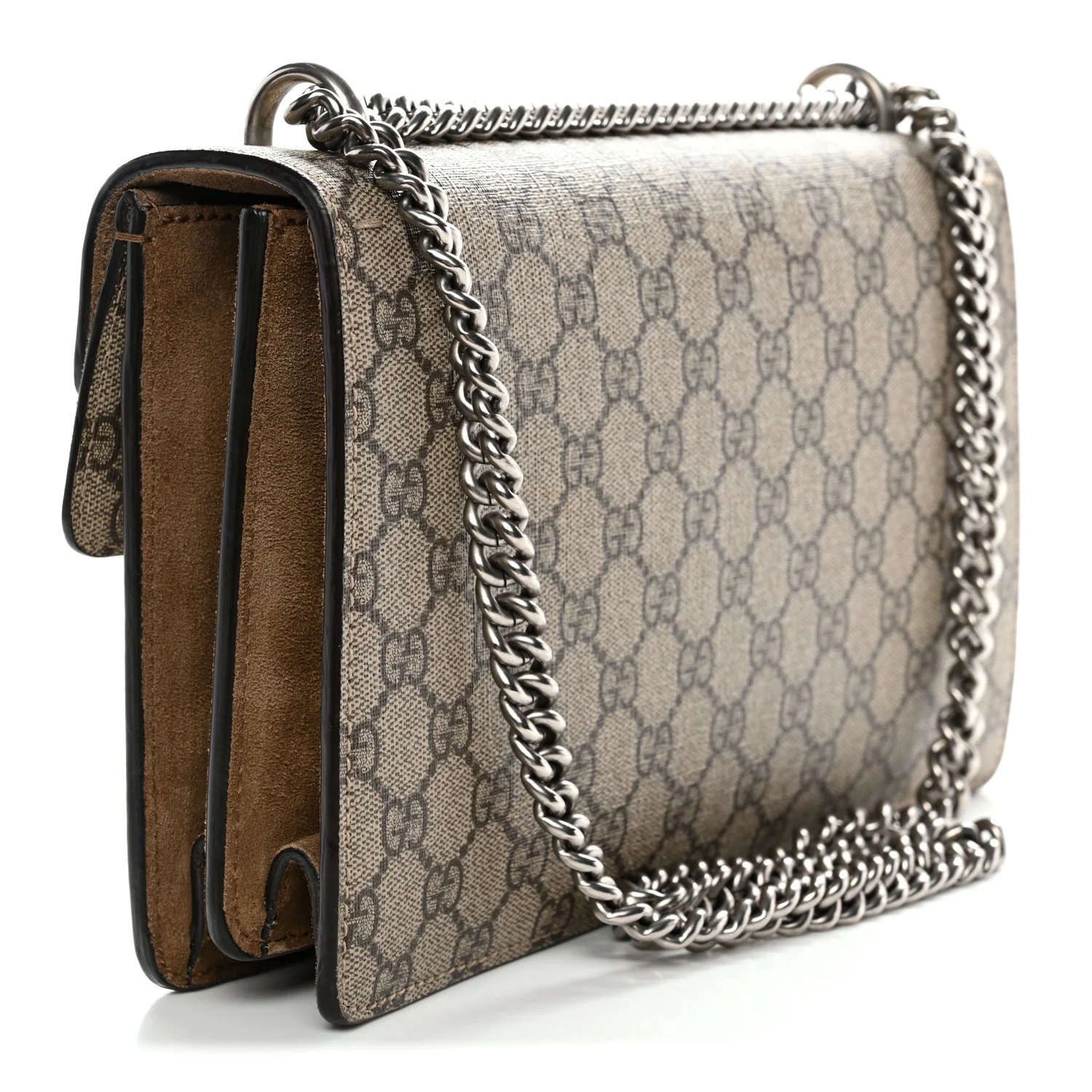 GG Supreme Monogram Small Dionysus Shoulder Bag Taupe - Image 3