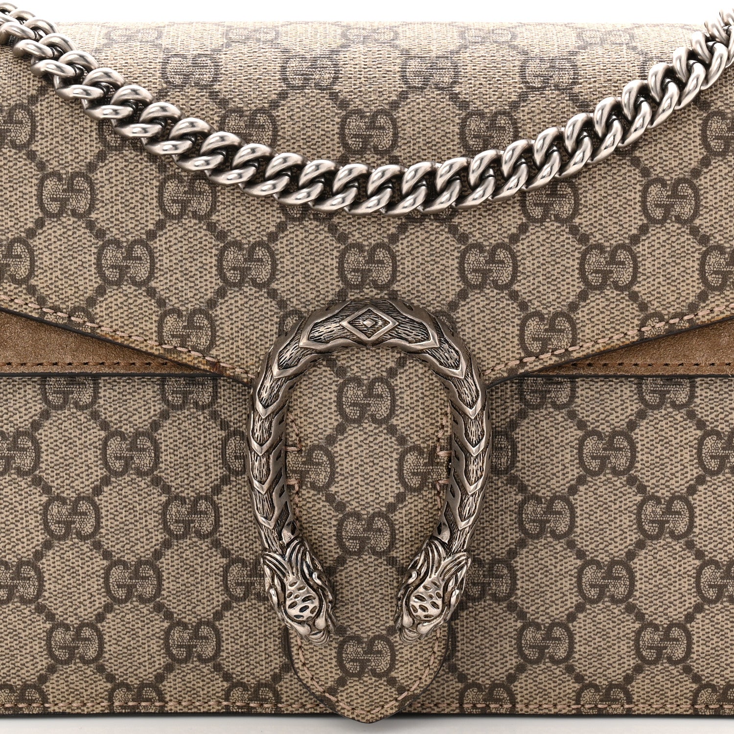 GG Supreme Monogram Small Dionysus Shoulder Bag Taupe - Image 8