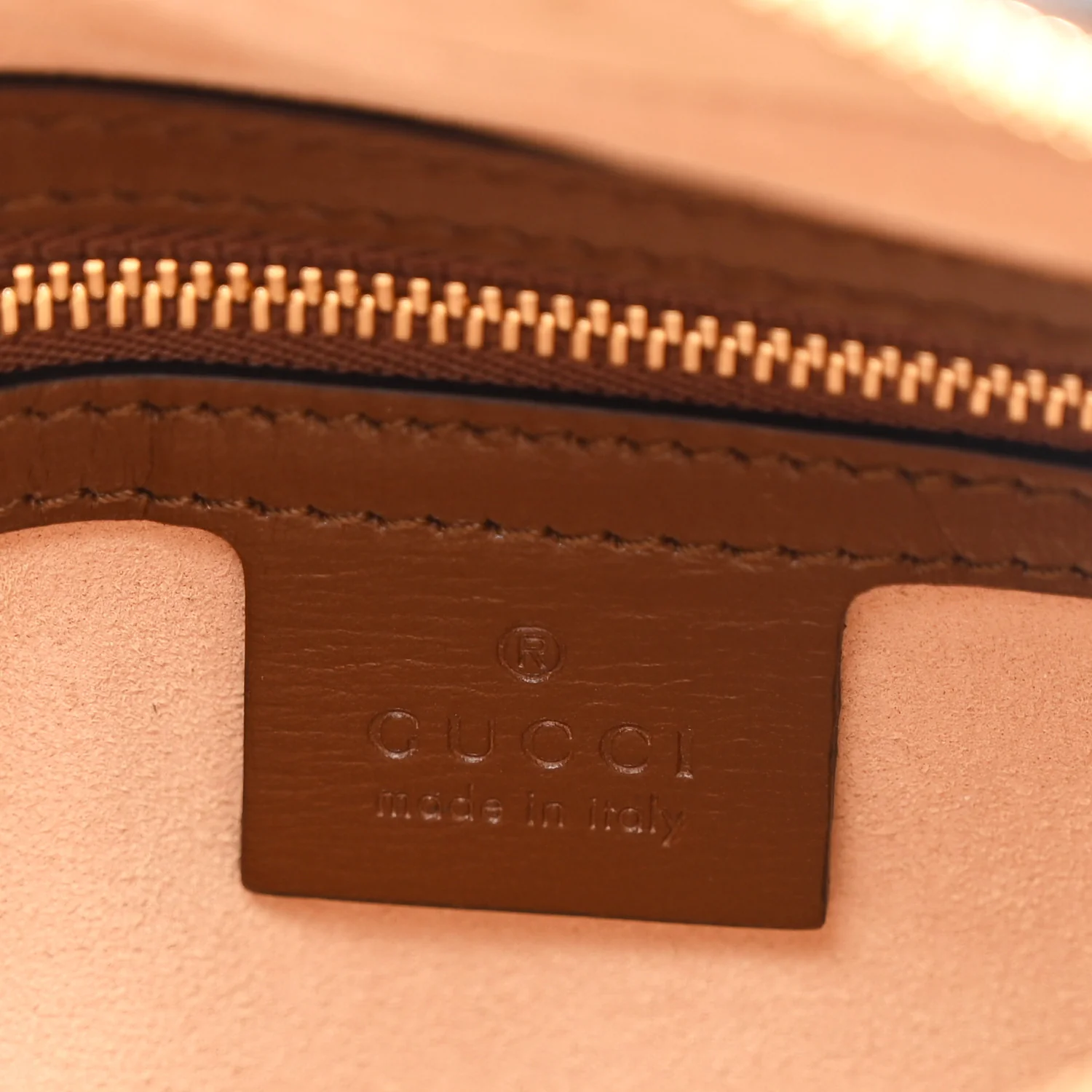 GG Supreme Monogram Small Horsebit 1955 Shoulder Bag Beige Brown Sugar - Image 6