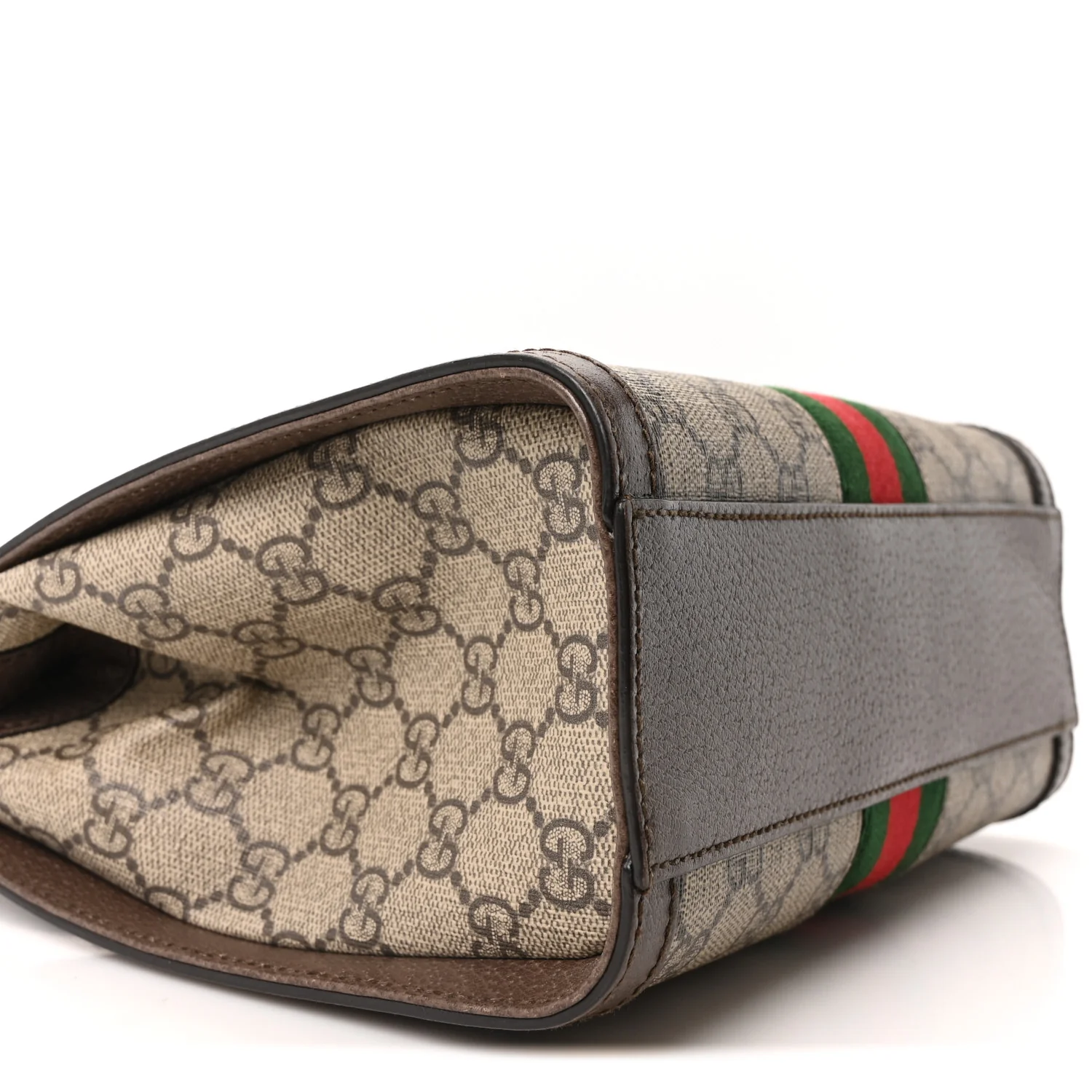 GG Supreme Monogram Small Ophidia Tote Bag Brown - Image 9