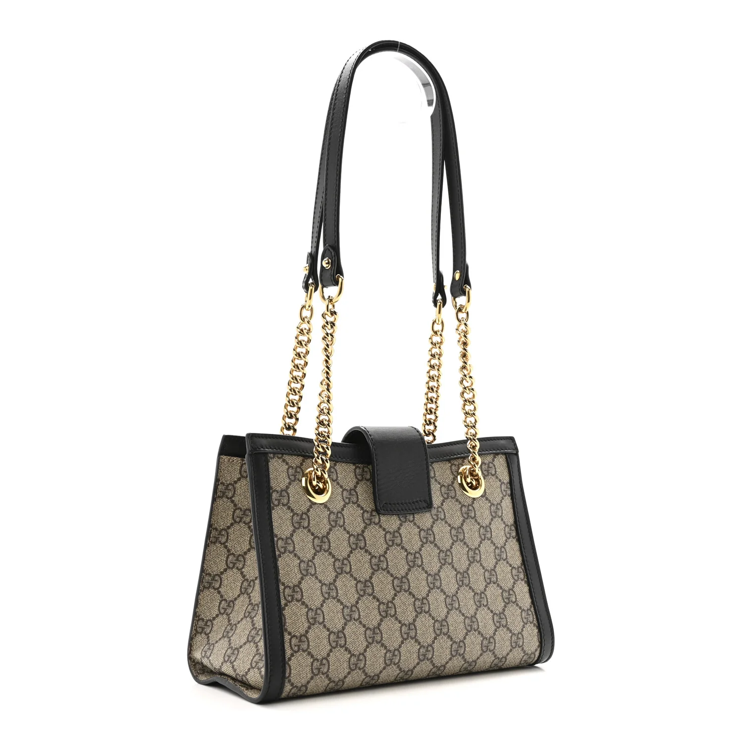 GG Supreme Monogram Small Padlock Tote Black - Image 3